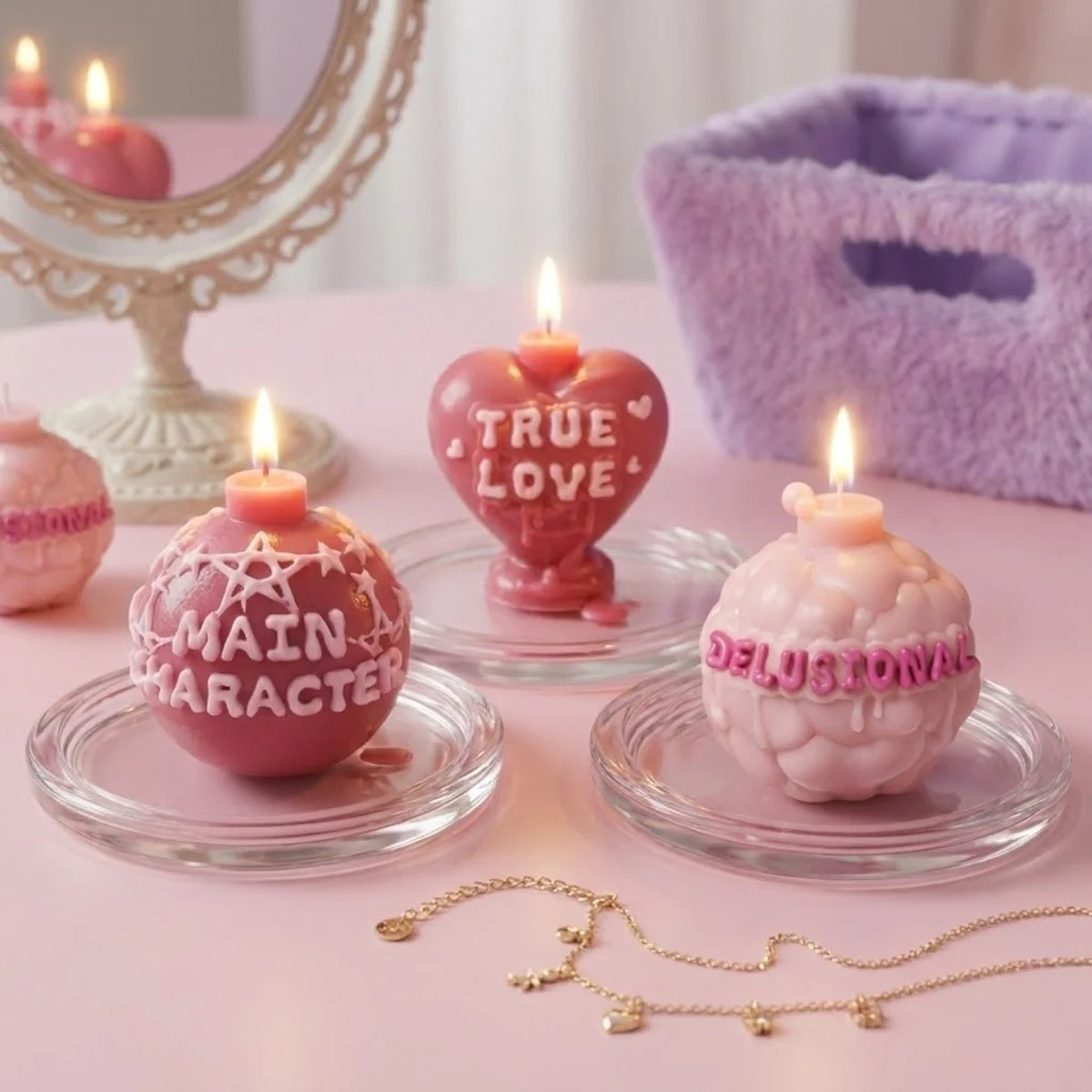 Large Boomy Love Candle Silicone Mold Collection - Image 5