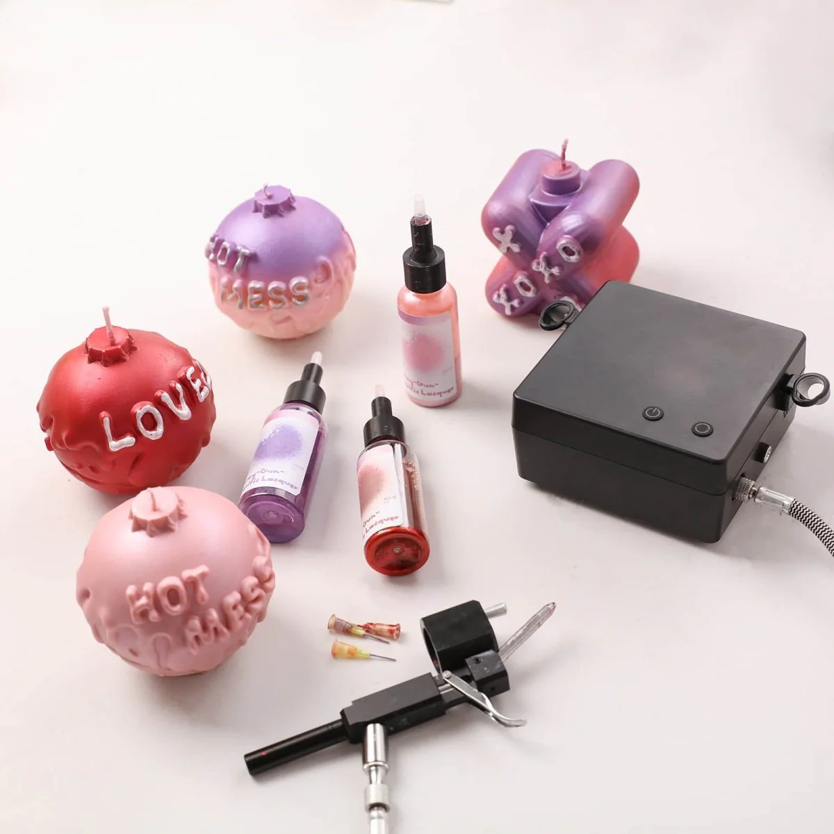 Large Boomy Love Candle Silicone Mold Collection - Image 9