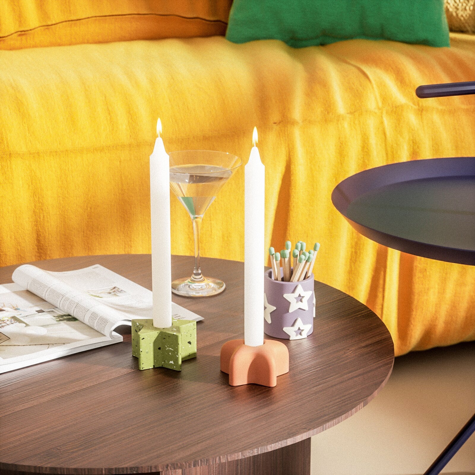 Star Taper Candle & Matchstick Holder Silicone Mold - Image 7