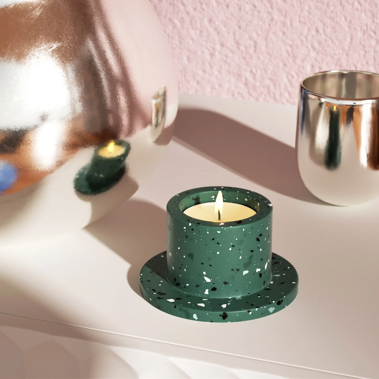 Medium Tealight Candle Holder Silicone Mold - Image 4