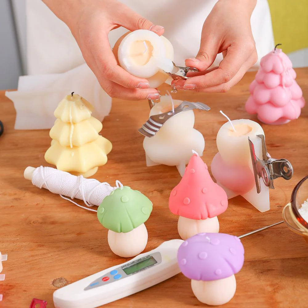 Christmas Mushroom Candle Silicone Mold - Image 3