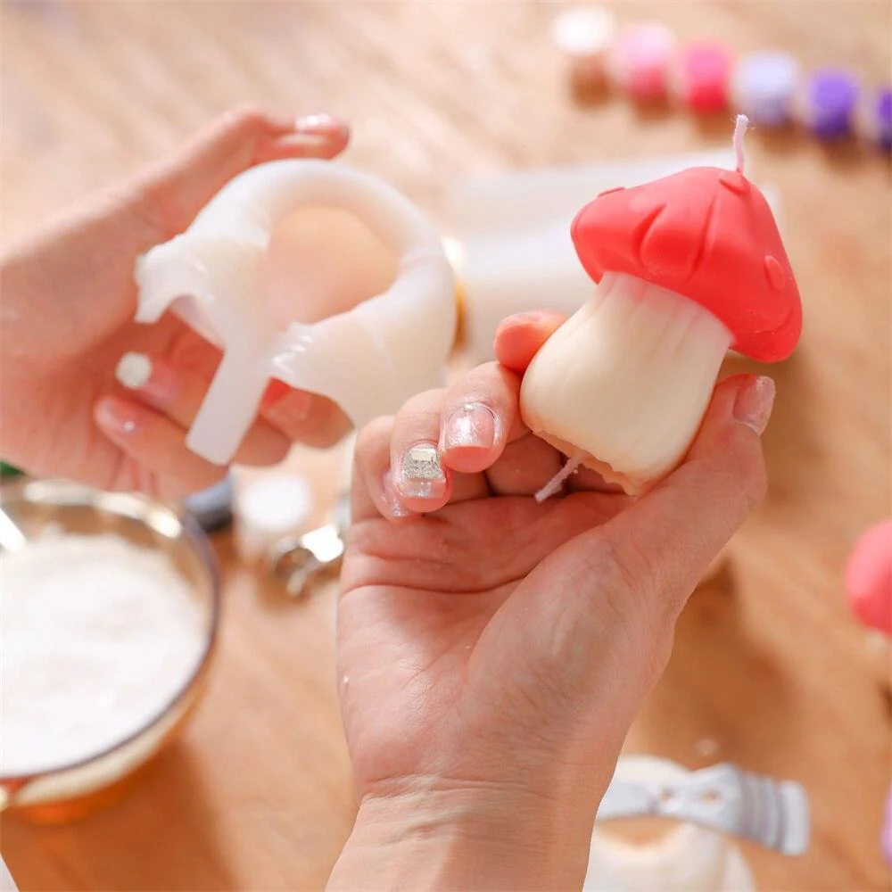 Christmas Mushroom Candle Silicone Mold - Image 4