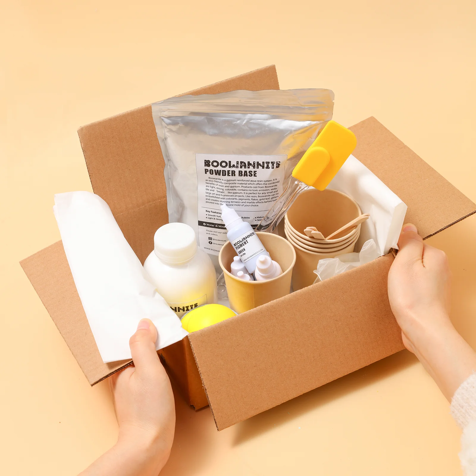 Boowannite Aqua Eco Resin Terrazzo & Concrete Crafts Making Kit - Image 8