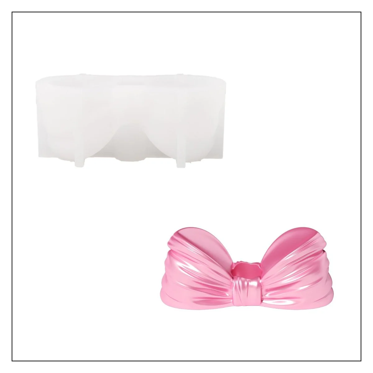Cutie Bow Candle Holder Silicone Mold - Image 11