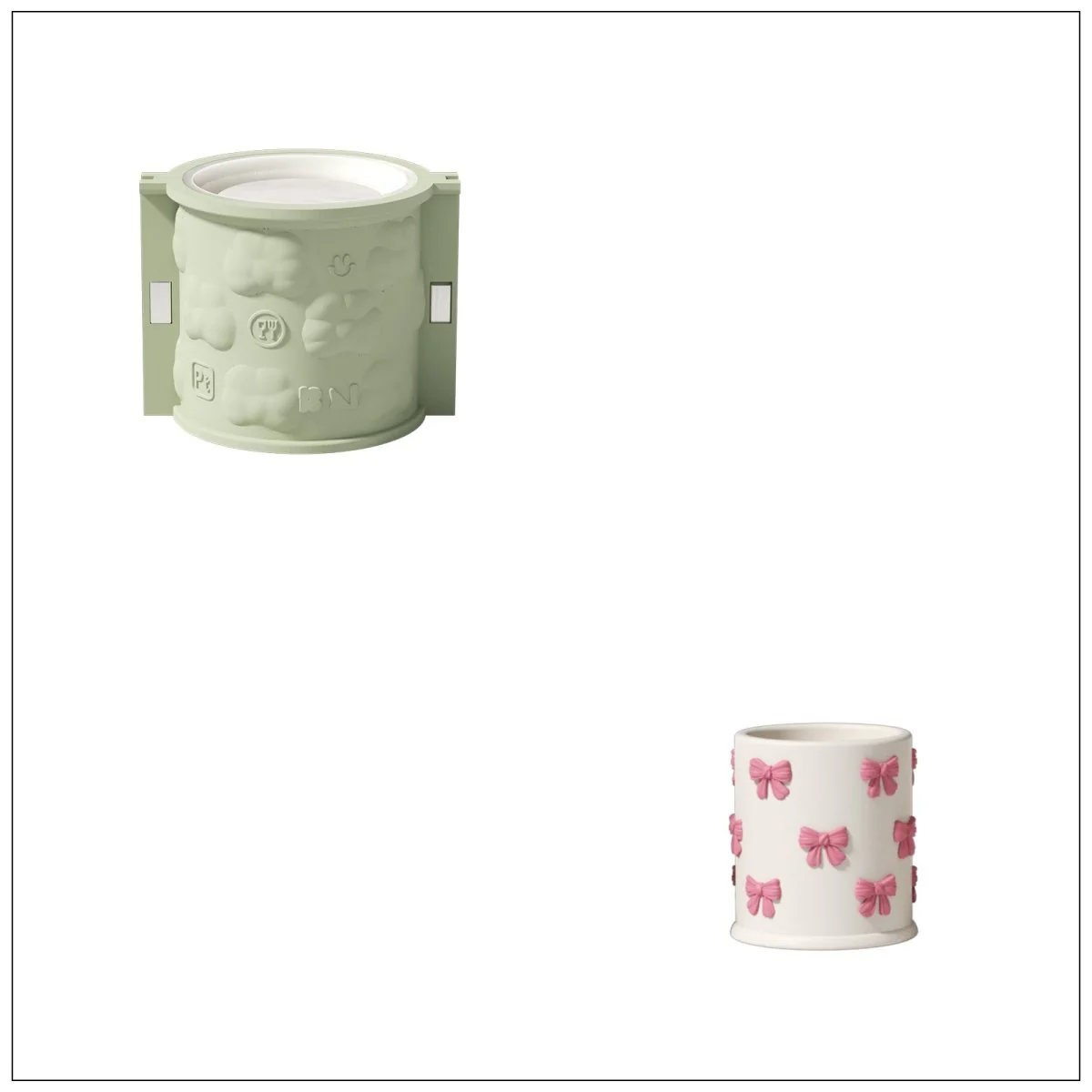 Little Bows of Joy Candle Jar Silicone Mold & Candle Refill Silicone Mold - Image 11