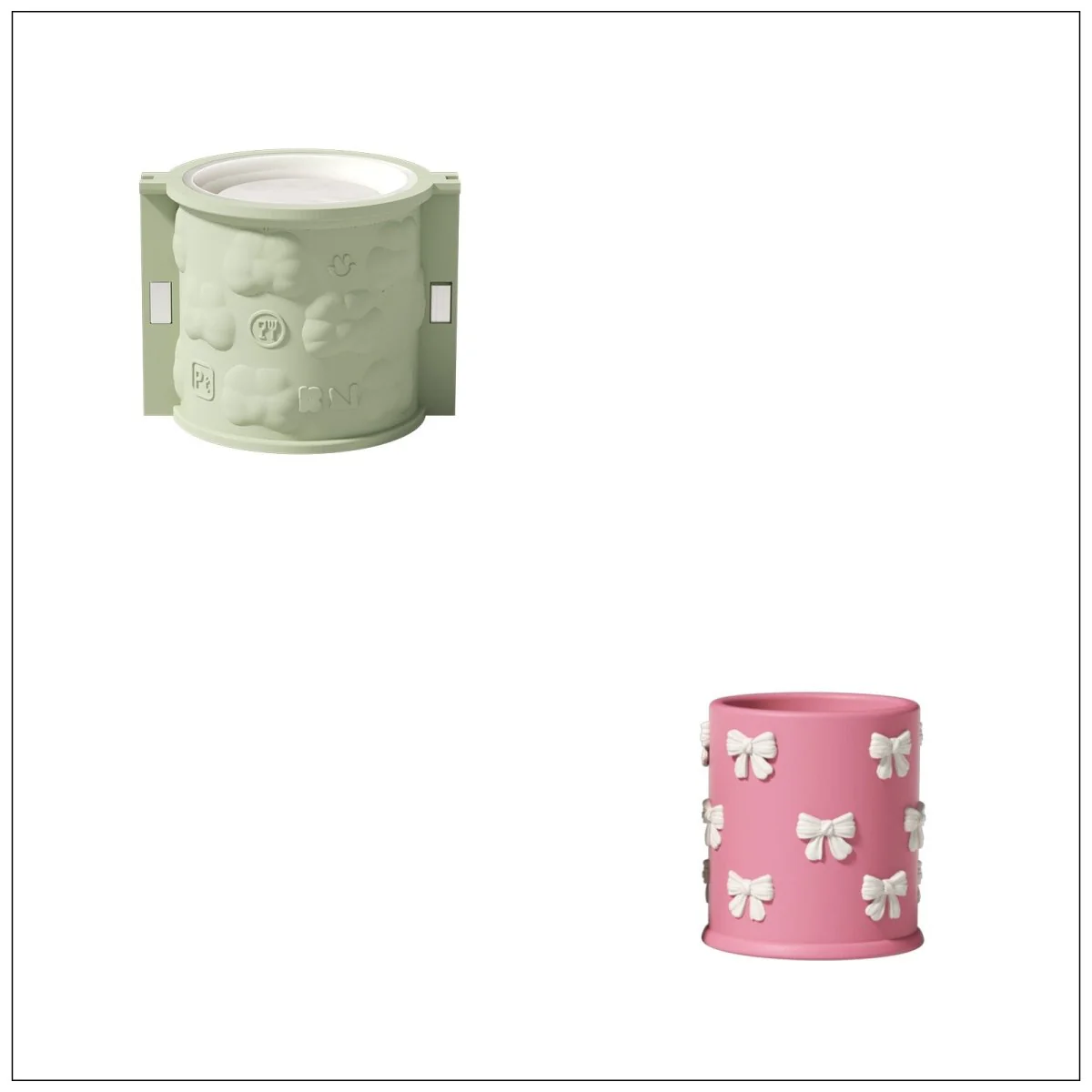 Little Bows of Joy Candle Jar Silicone Mold & Candle Refill Silicone Mold - Image 12