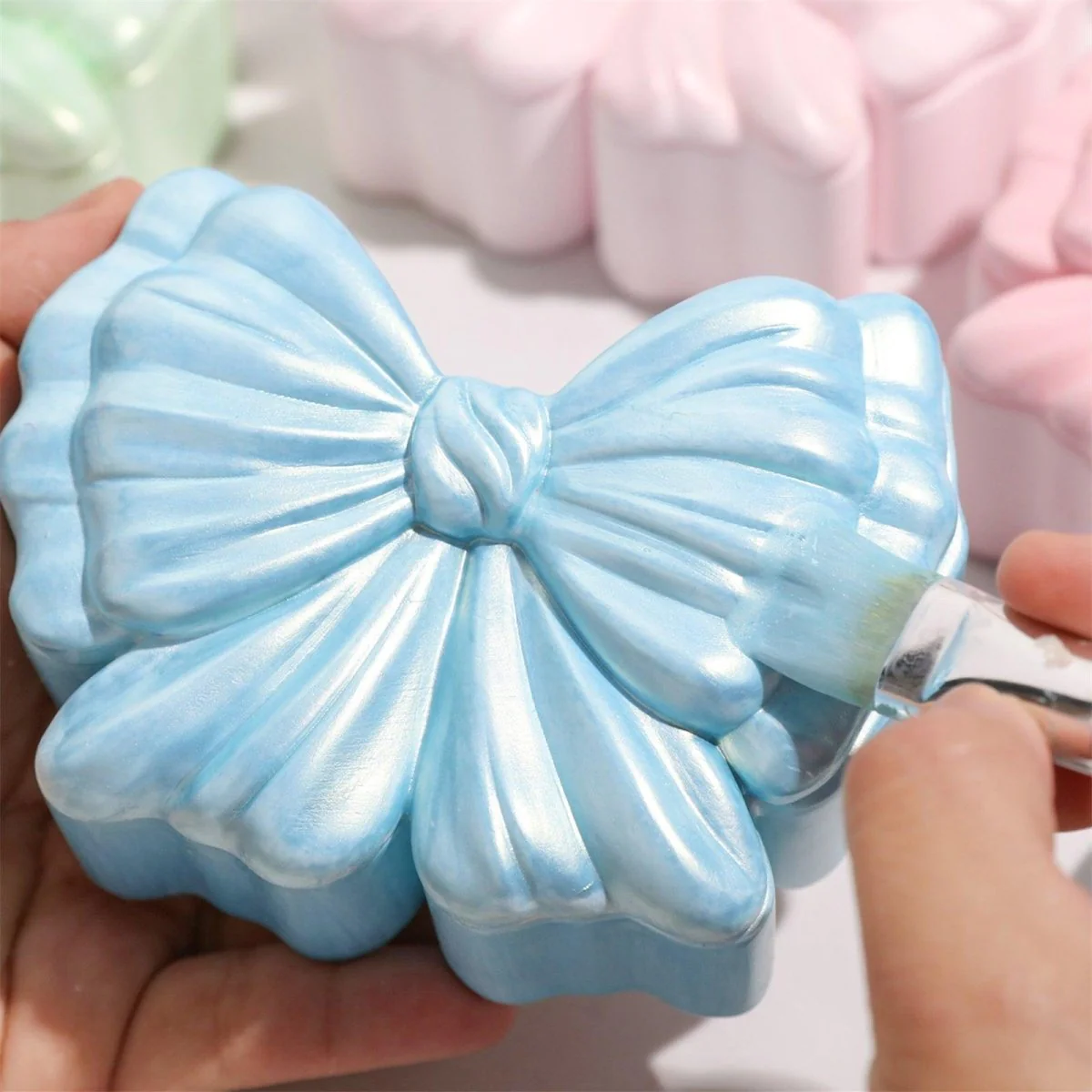 Small Puffy Bow Storage Box Silicone Mold - Image 6
