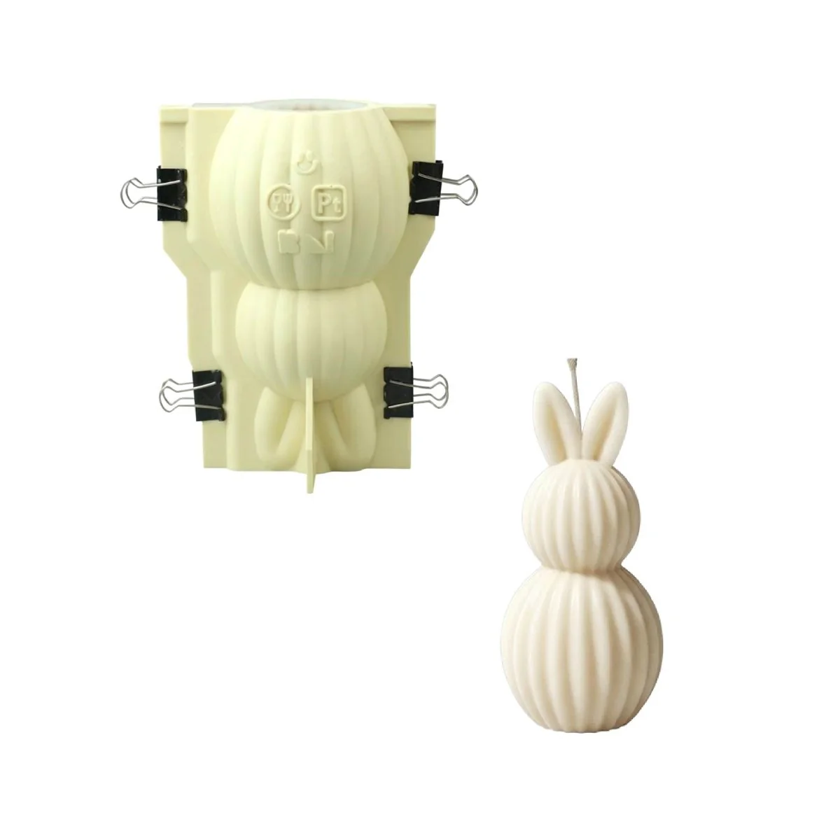 The Little Bunny Garden Candle Silicone Mold Collection - Image 13