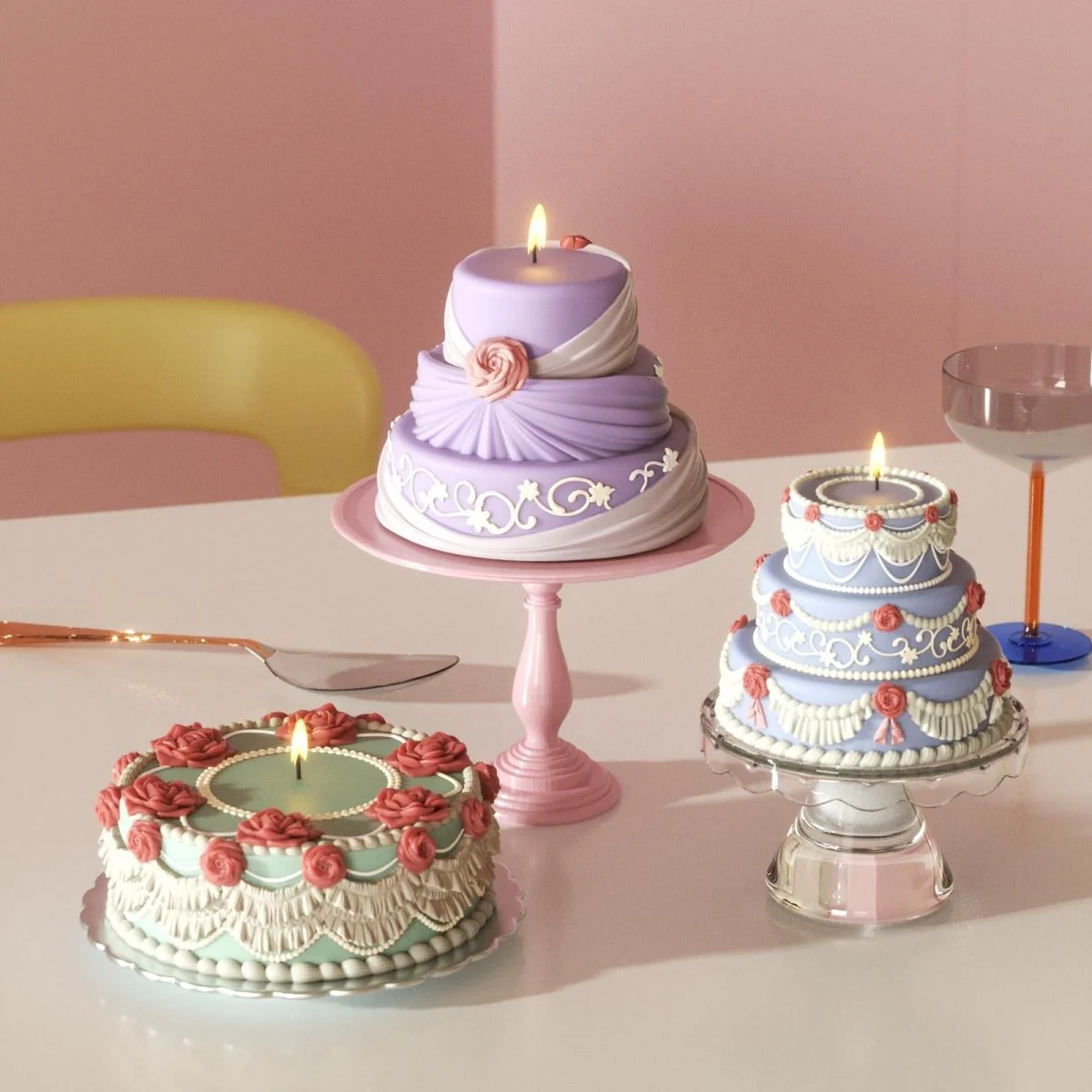 Wedding Cake Candle Silicone Mold Collection - Image 5