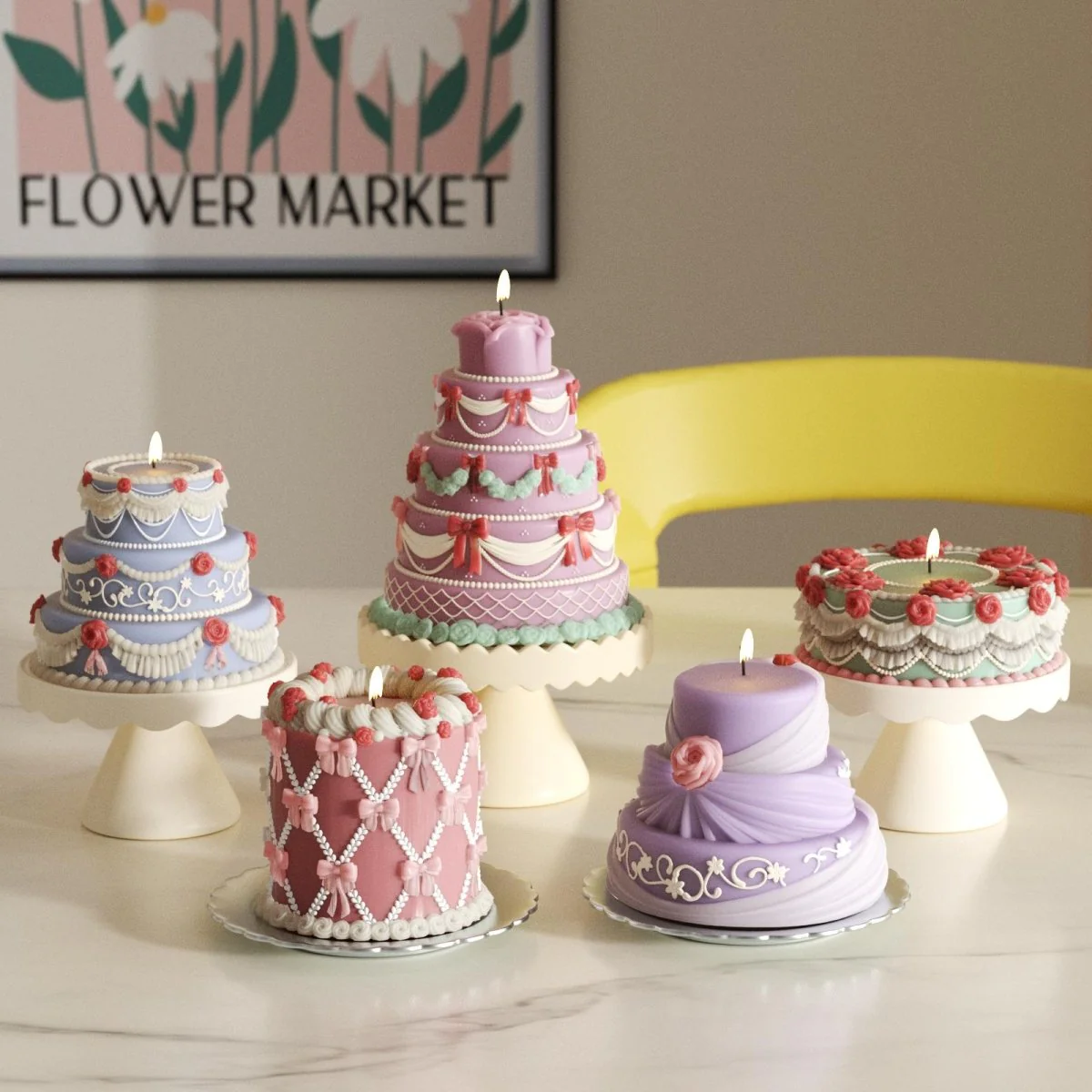 Wedding Cake Candle Silicone Mold Collection - Image 9