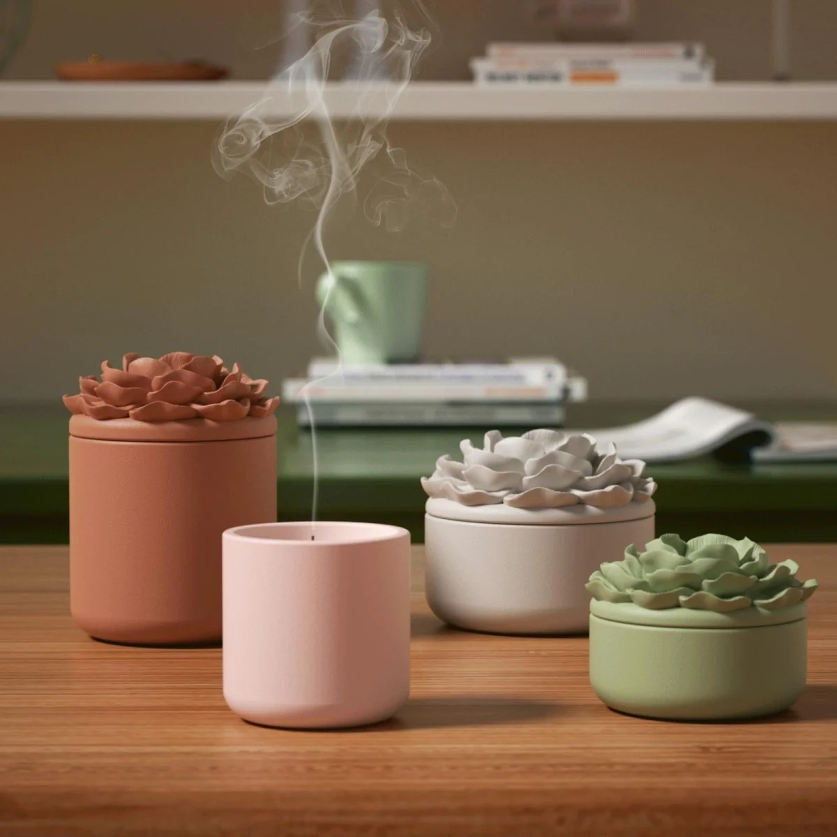 Whispers of Camellia Candle Jar Silicone Mold & Candle Refill Silicone Mold Collection - Image 4