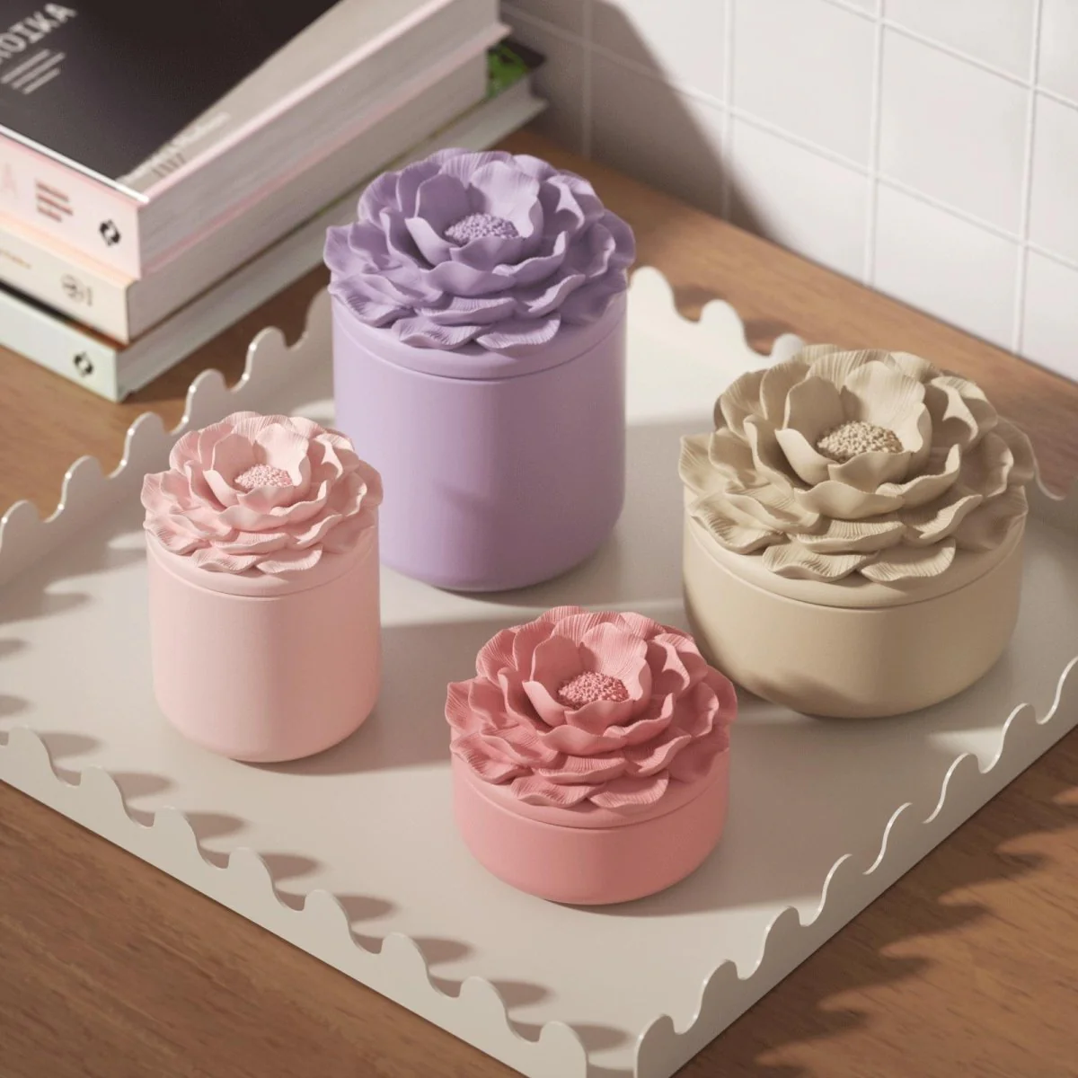 Whispers of Camellia Candle Jar Silicone Mold & Candle Refill Silicone Mold Collection - Image 9