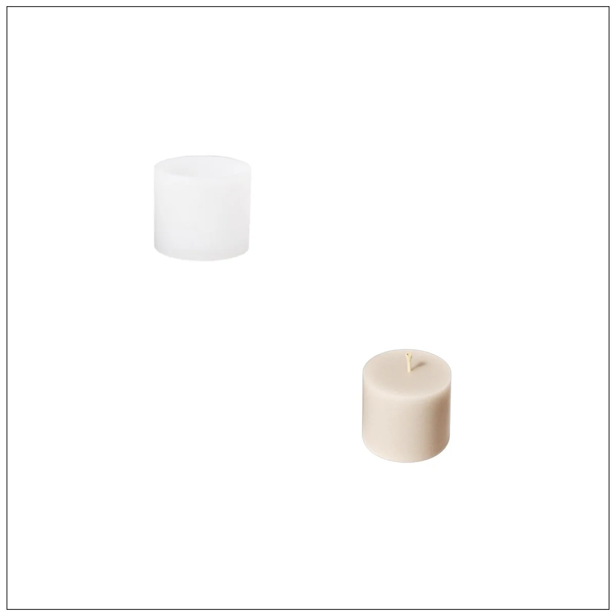 Whispers of Camellia Tall Candle Jar Silicone Mold & Candle Refill Silicone Mold - Image 12