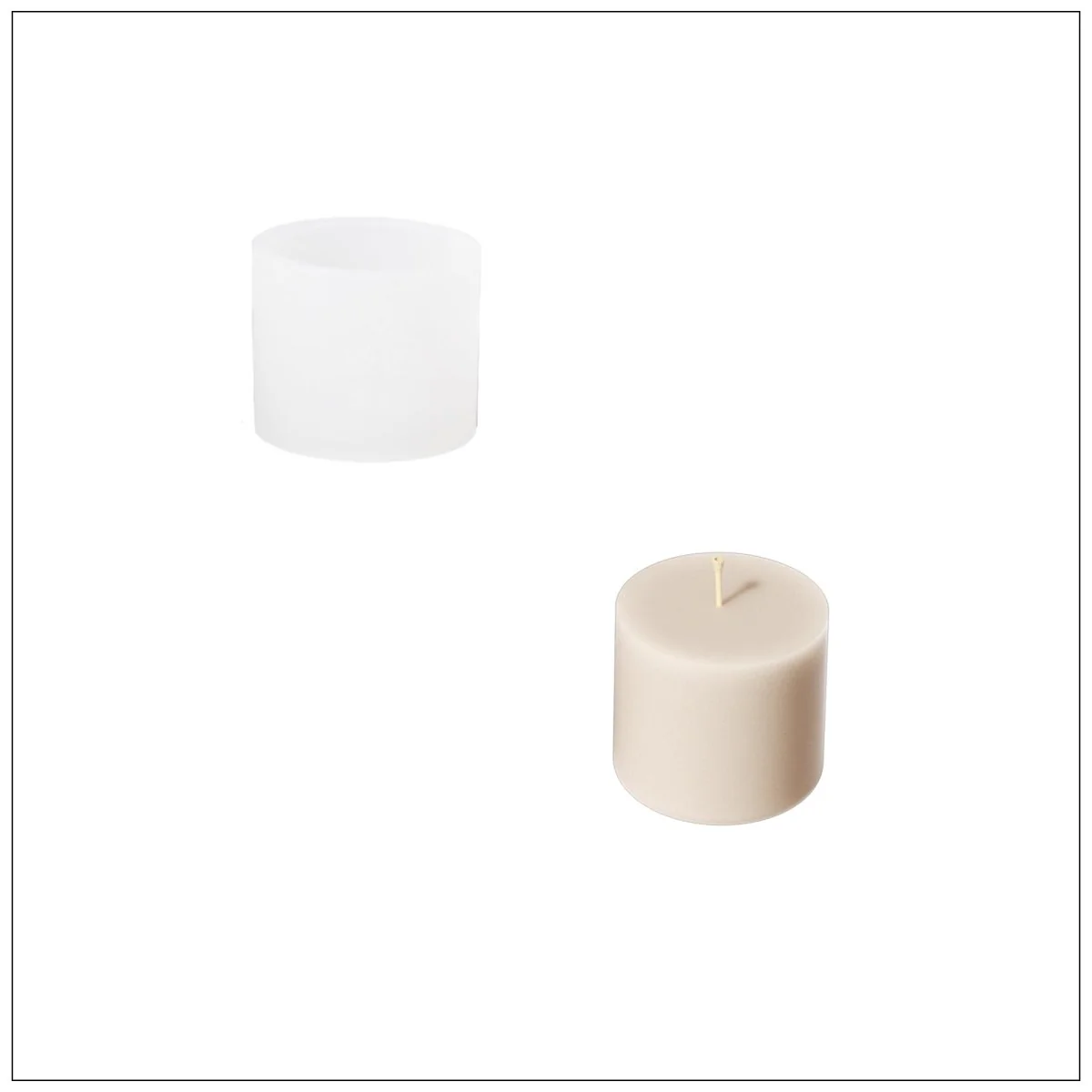 Whispers of Camellia Tall Candle Jar Silicone Mold & Candle Refill Silicone Mold - Image 14