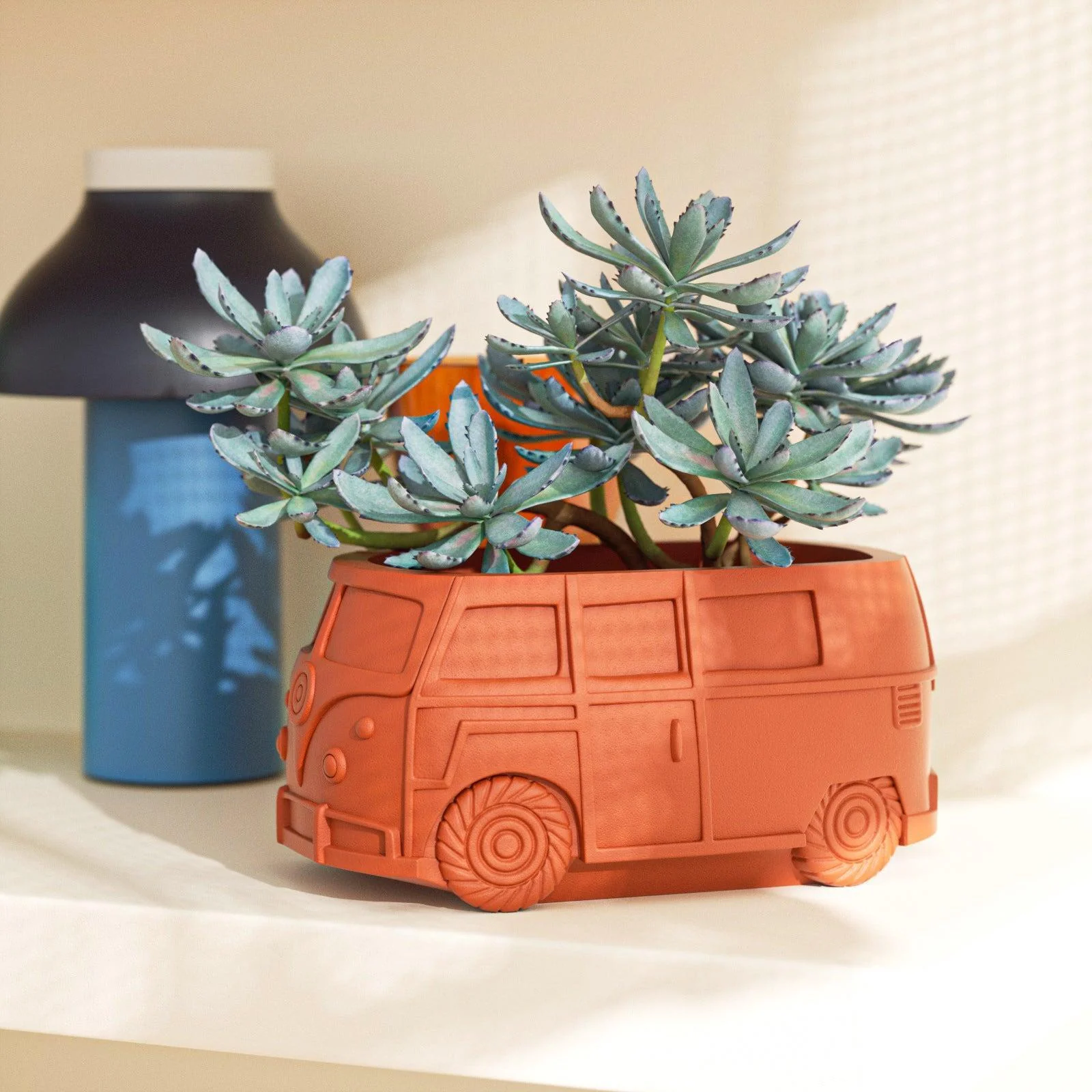 Kombi Vintage Camper Van Plant Pot Concrete Silicone Mold - Image 6