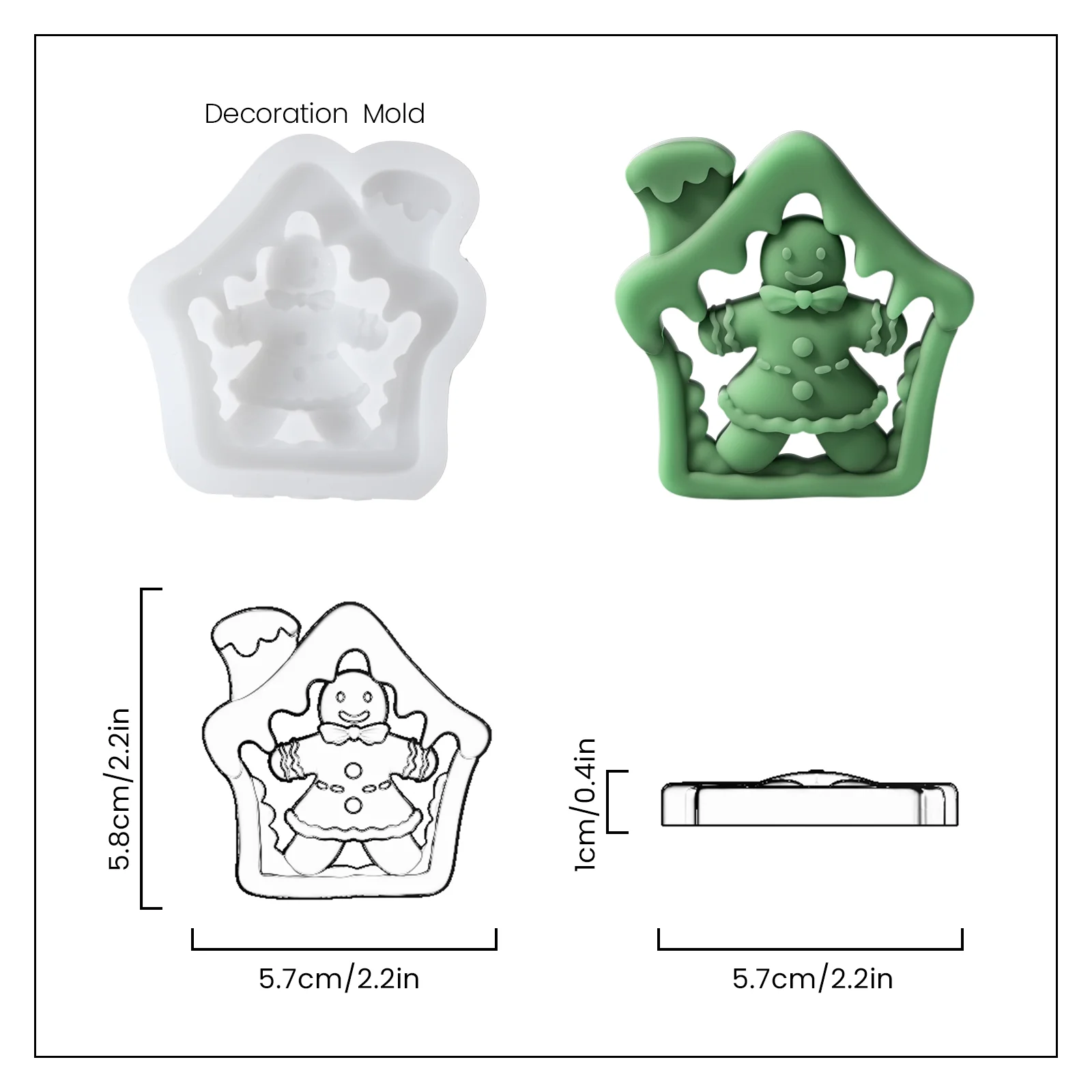 Stellar Ginger Home Candle Jar Decoration Silicone Mold - Image 8