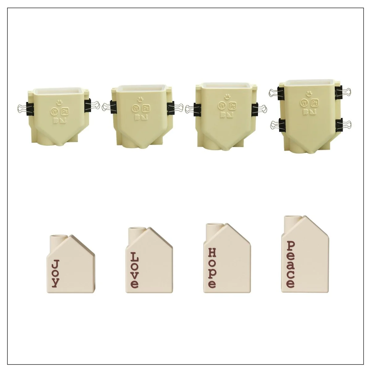 Advent Cottage Candle Holder Silicone Mold Collection - Image 13