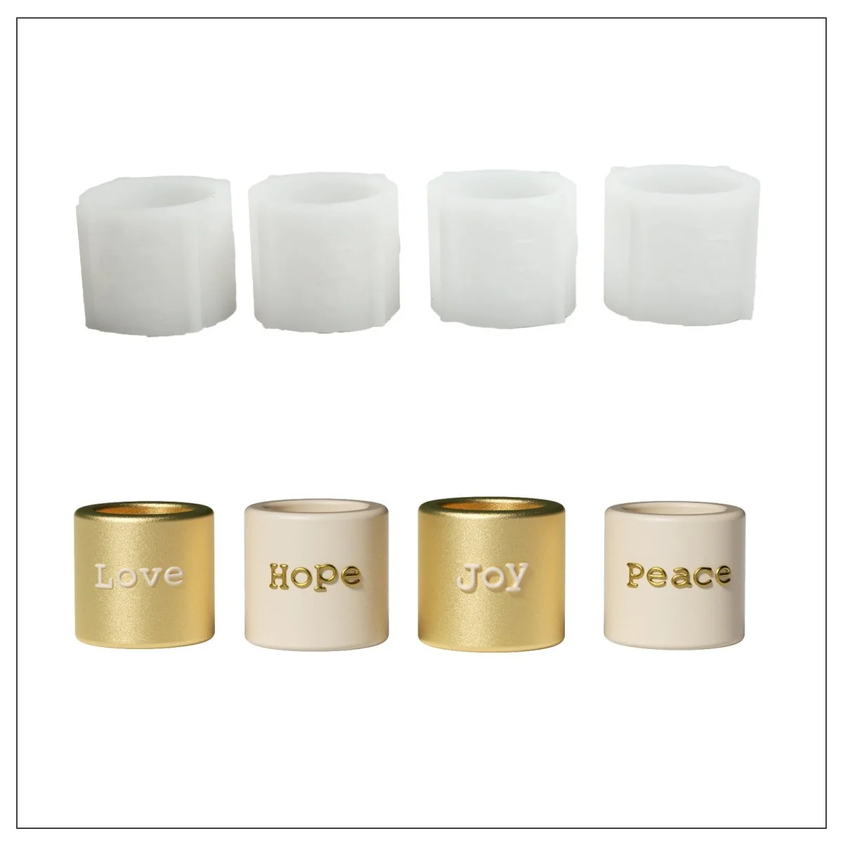 Advent Blessings Quartet Candle Holder Mold Collection - Image 13