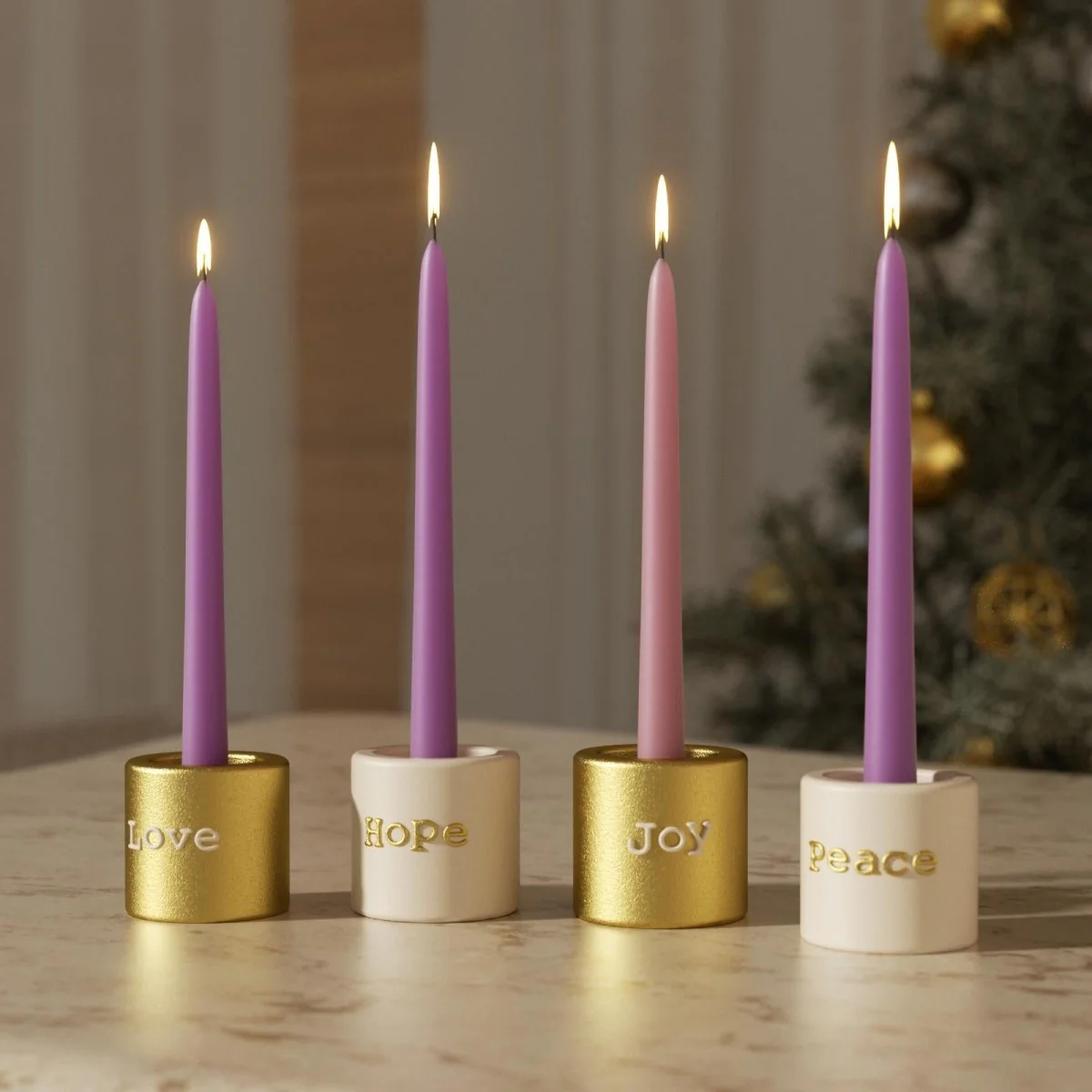 Advent Blessings Quartet Candle Holder Mold Collection - Image 2