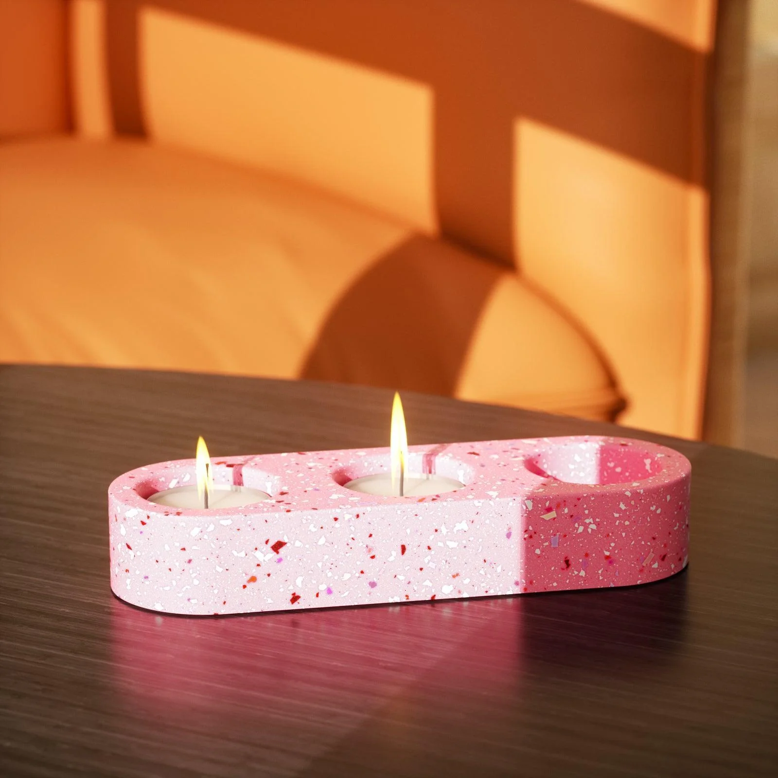 3-Holes Tealight Candle Holder Silicone Mold - Image 4