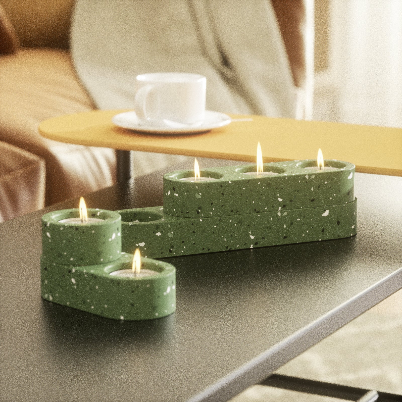 3-Holes Tealight Candle Holder Silicone Mold - Image 7