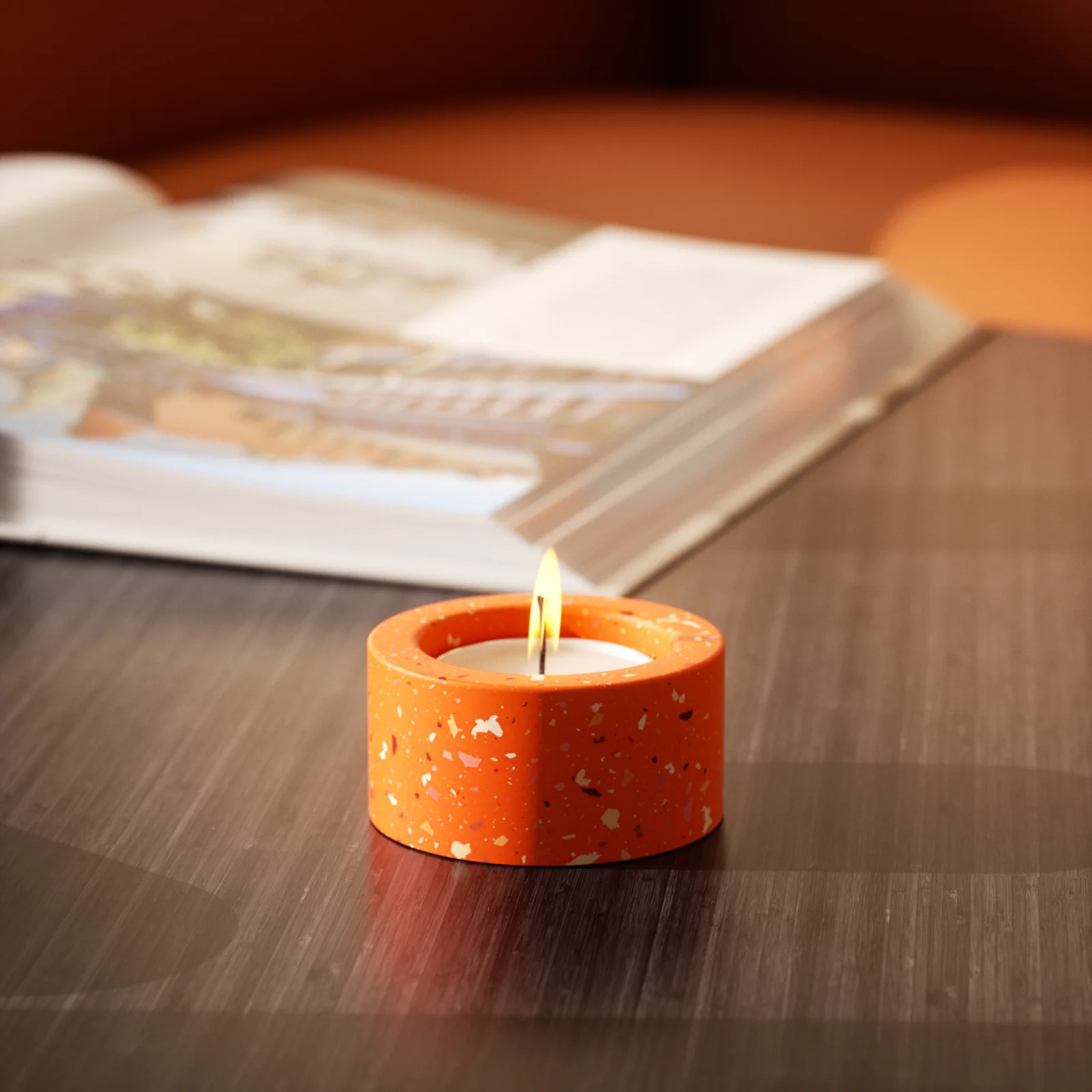 1-Hole Tealight Candle Holder Silicone Mold - Image 4