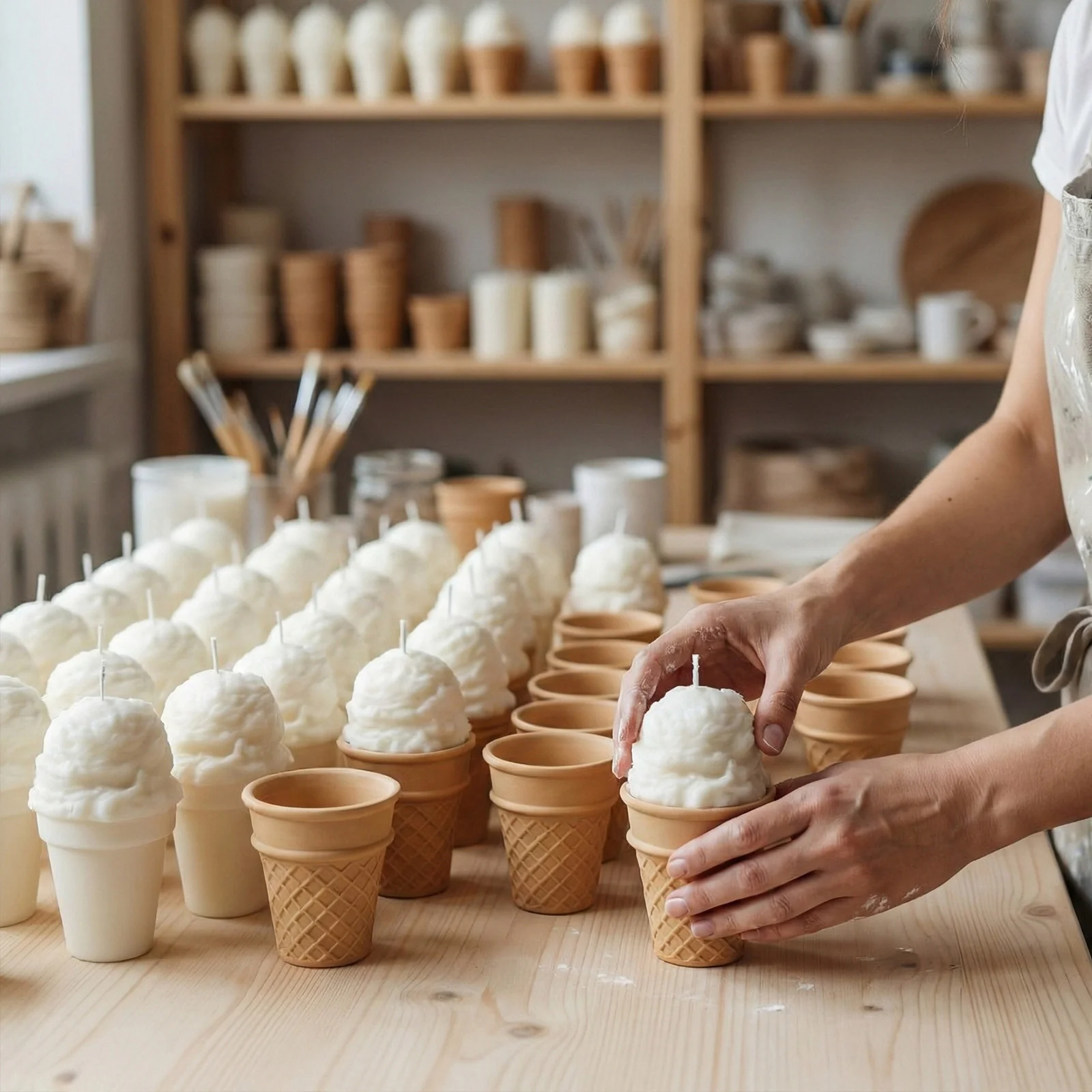 Creamy Scoop Ice Cream Candle Jar & Candle Refill Silicone Mold - Image 8