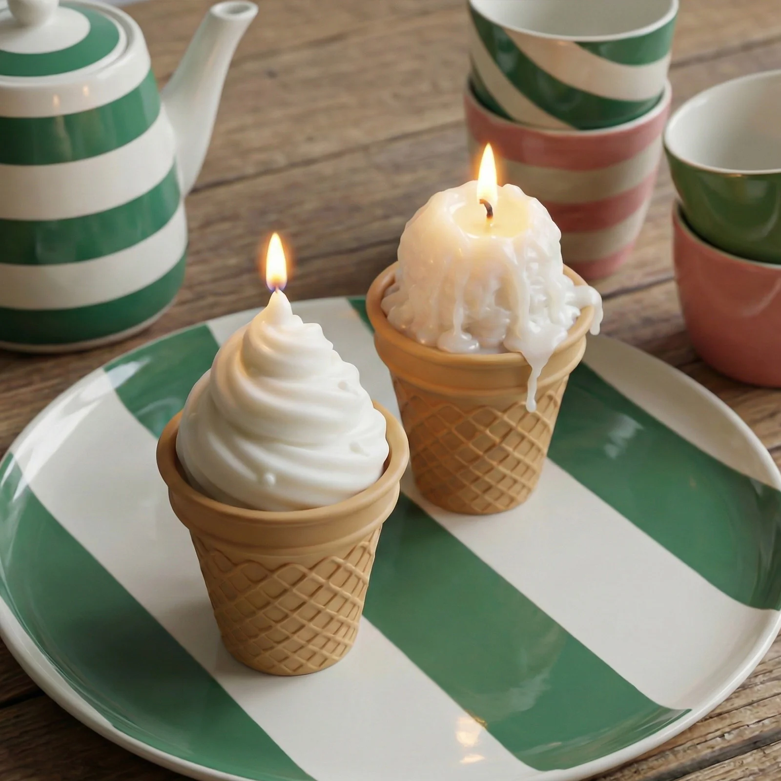Creamy Scoop Ice Cream Candle Jar & Candle Refill Silicone Mold - Image 9