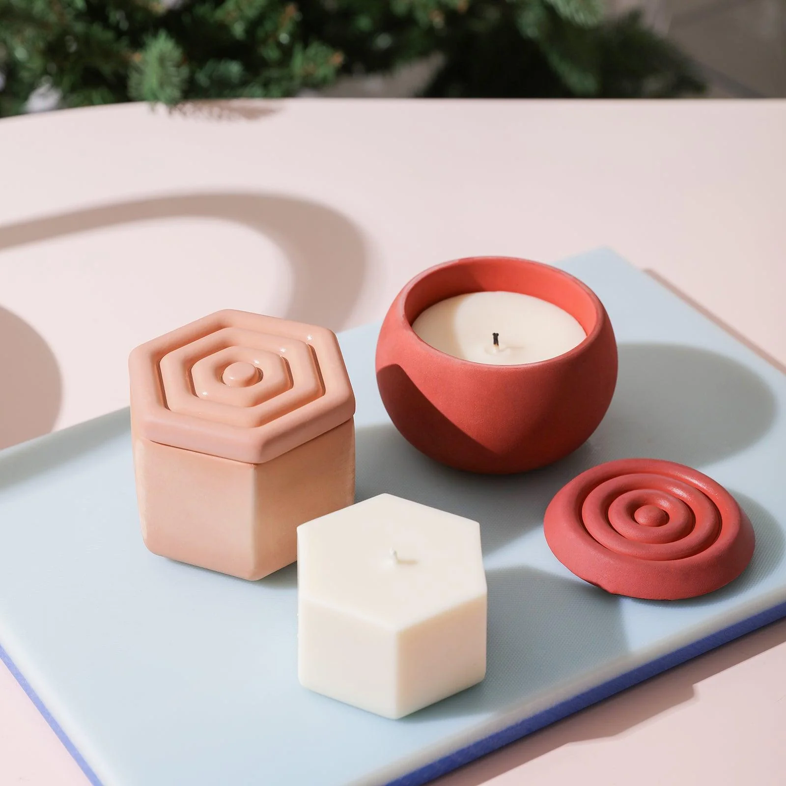Serenity Ripple Candle Jar Silicone Mold with 7oz Candle Refill Mold - Image 4