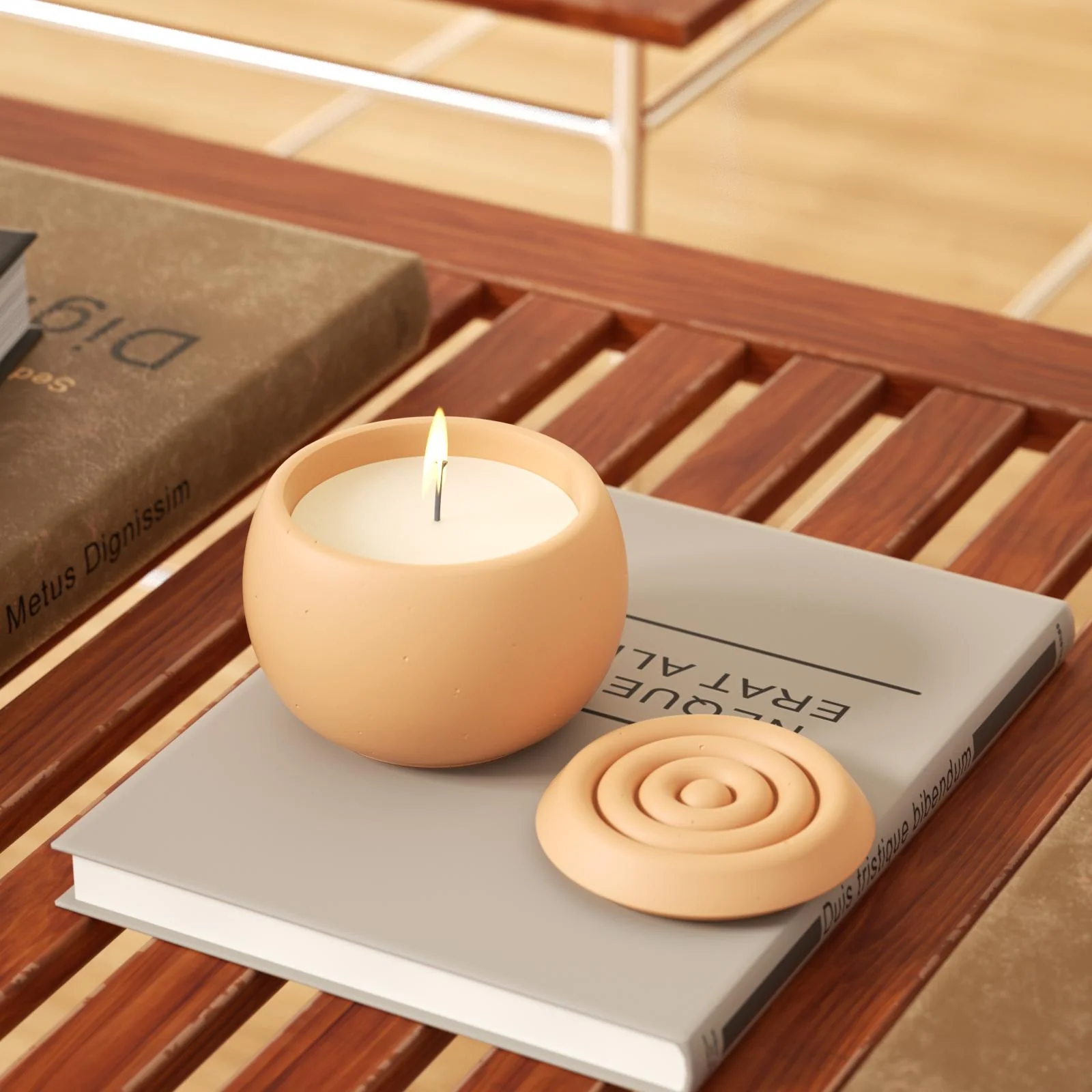 Serenity Ripple Candle Jar Silicone Mold with 7oz Candle Refill Mold - Image 6