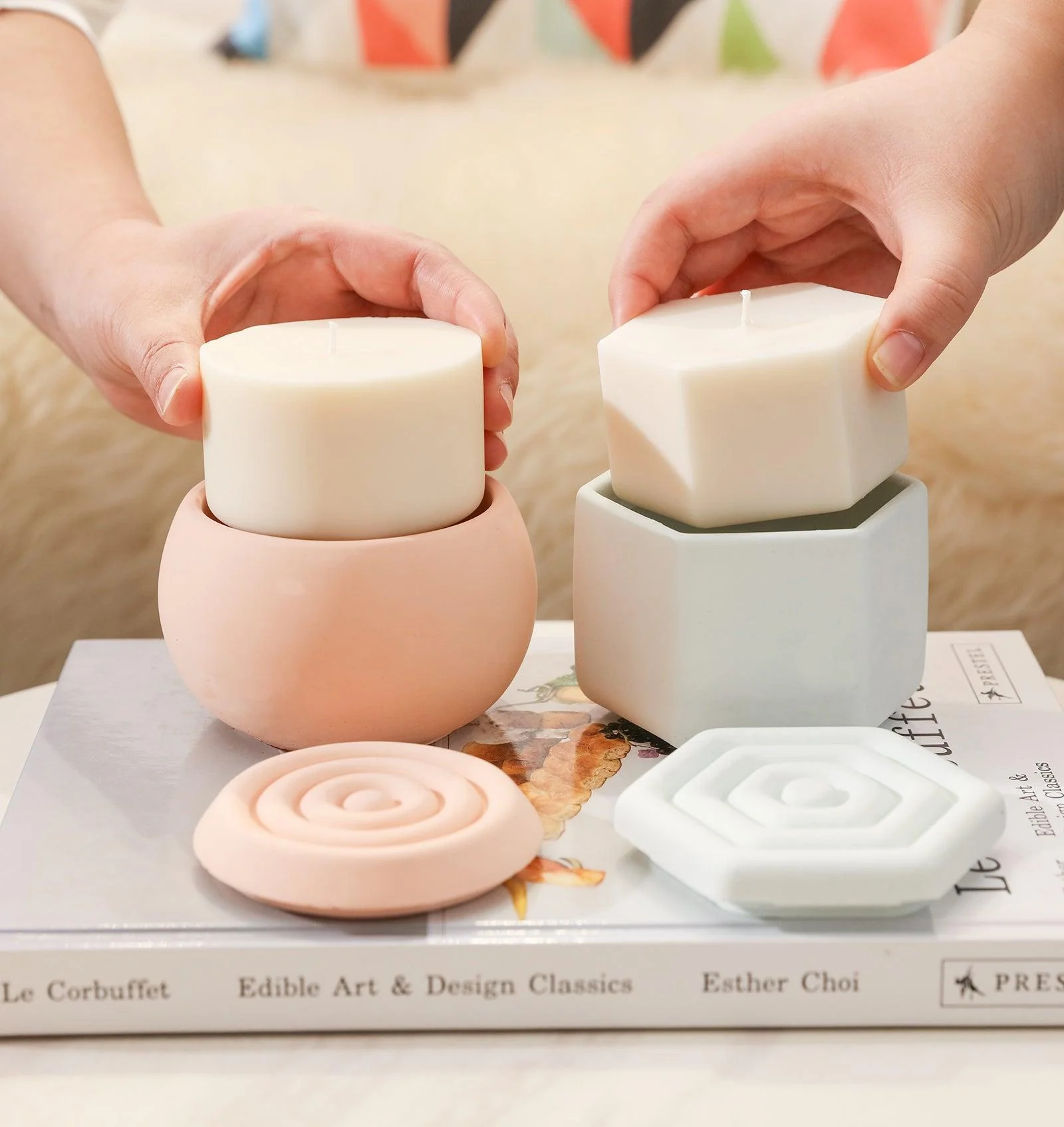 Serenity Ripple Candle Jar Silicone Mold with 7oz Candle Refill Mold - Image 8
