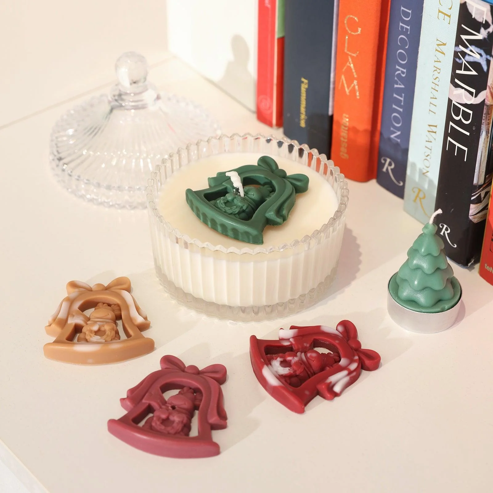 Jingle Bell Bambi Candle Jar Decoration Silicone Mold - Image 5