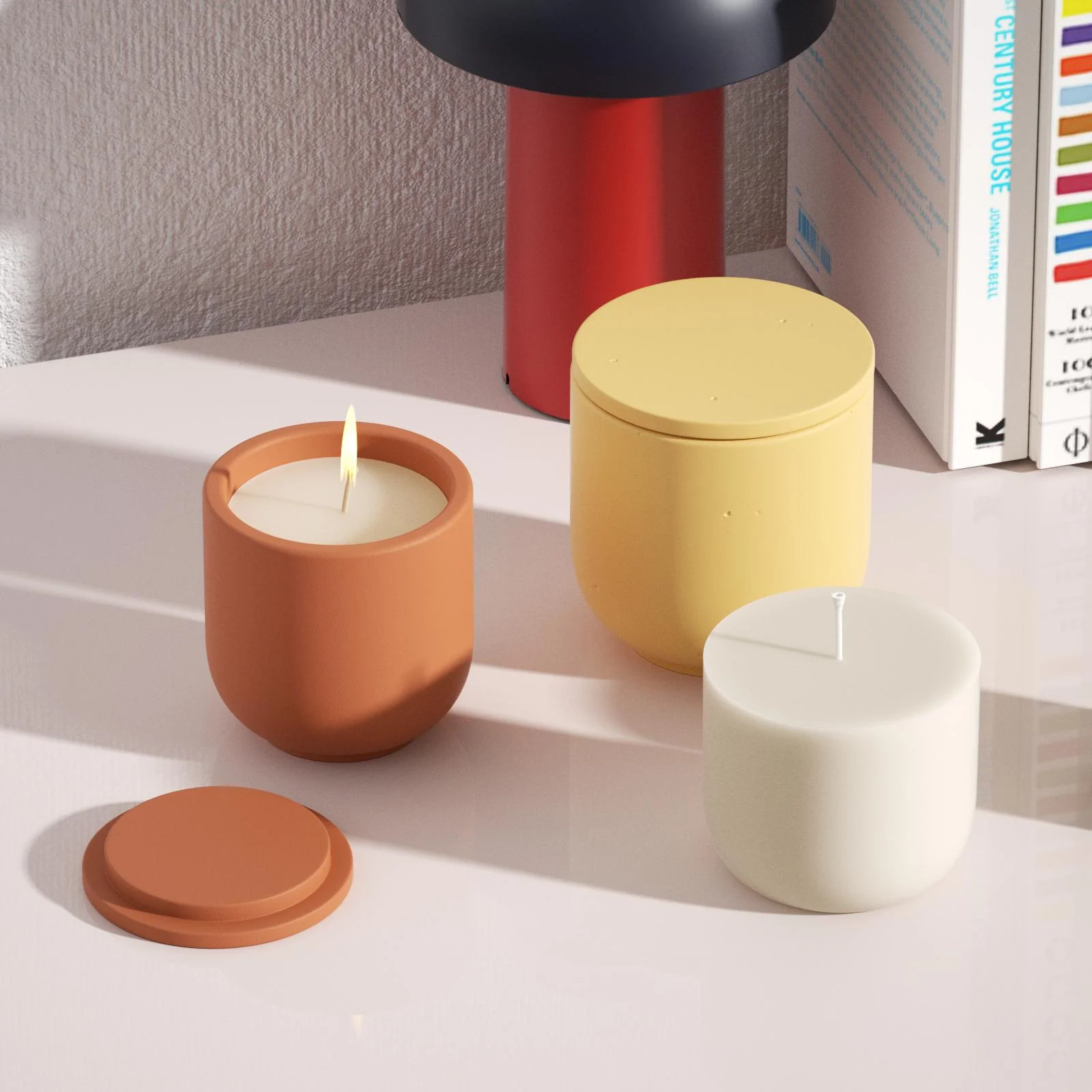 Simple Style Candle Jar & Flat Lids Silicone Mold With Refill Mold - Image 4