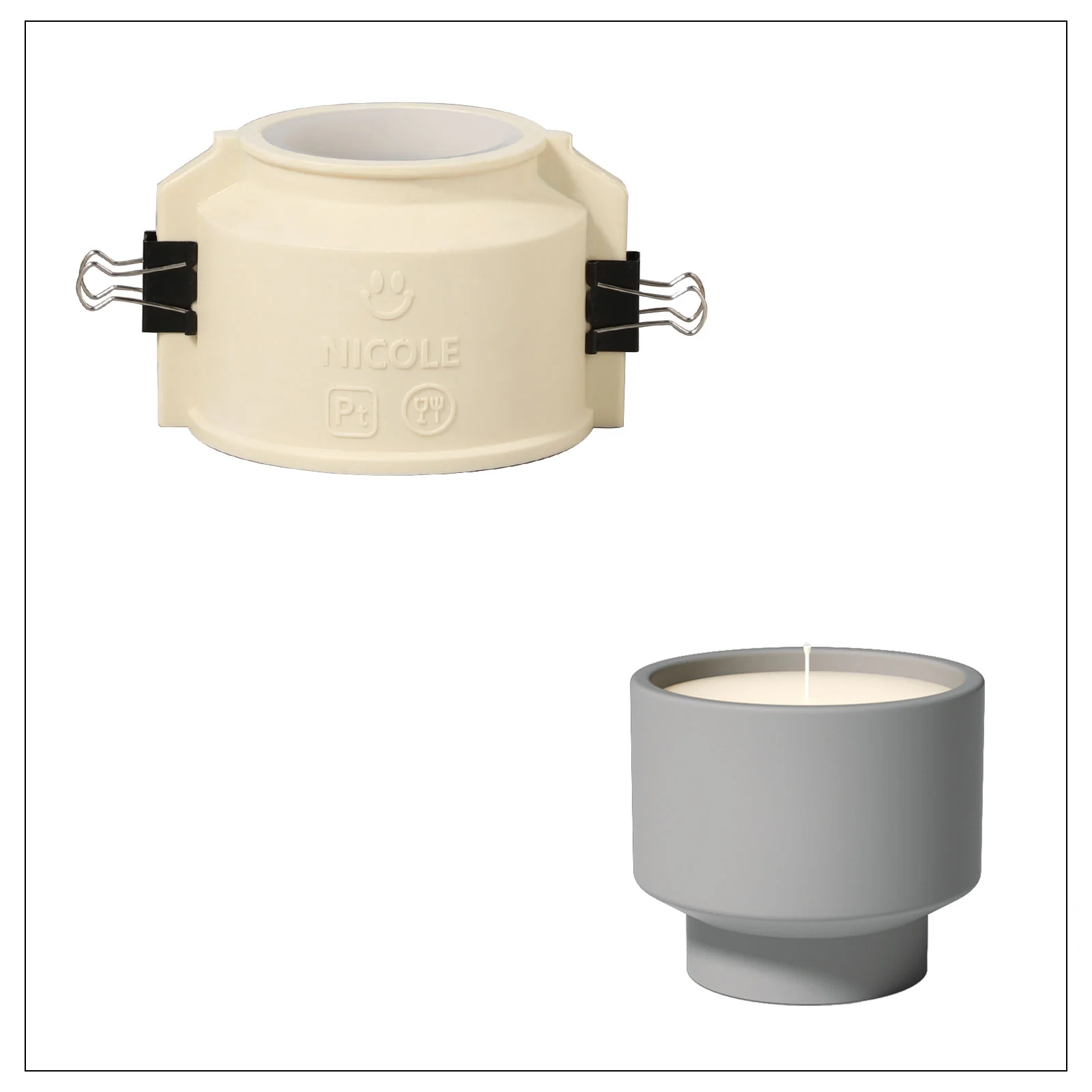Bowl-shaped Candle Jar Silicone Mold - Ⅲ - Image 9