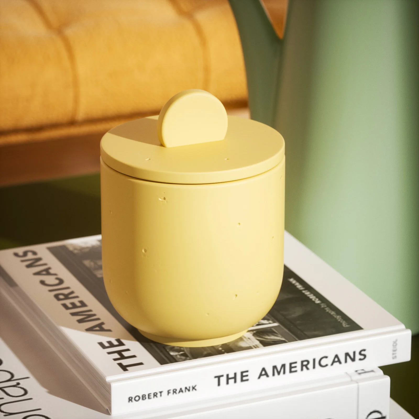 Simple Style Large Candle Jar with Raised Lid Silicone Mold - Image 5