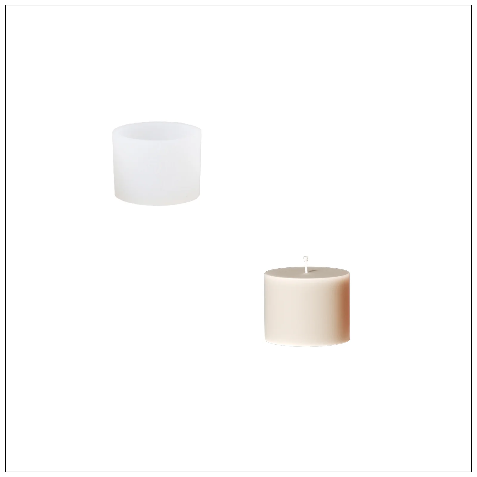 6.3oz Simple Style Candle Jar Silicone Mold & Candle Refill Mold - Image 10