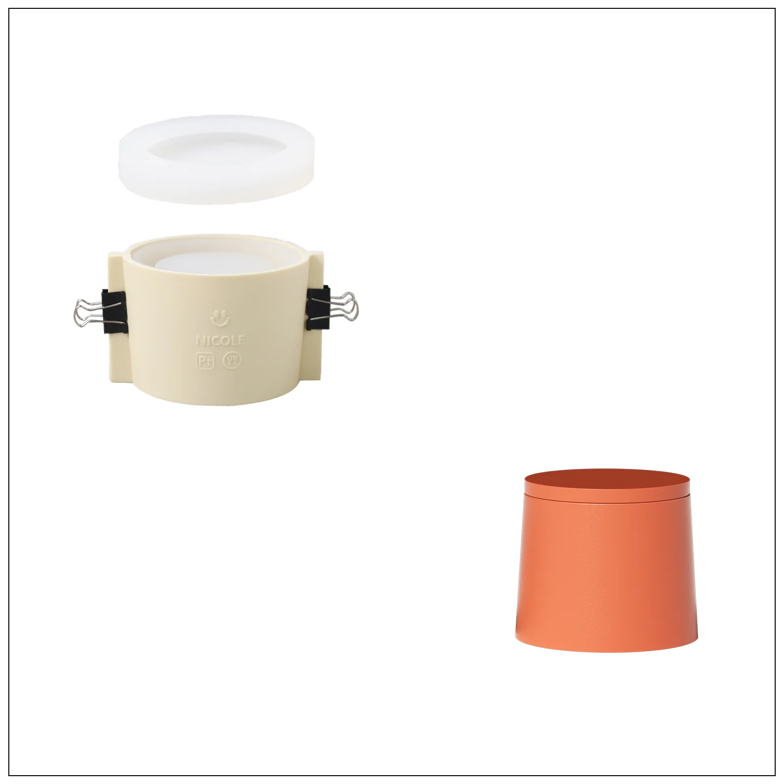 6.3oz Simple Style Candle Jar Silicone Mold & Candle Refill Mold - Image 9