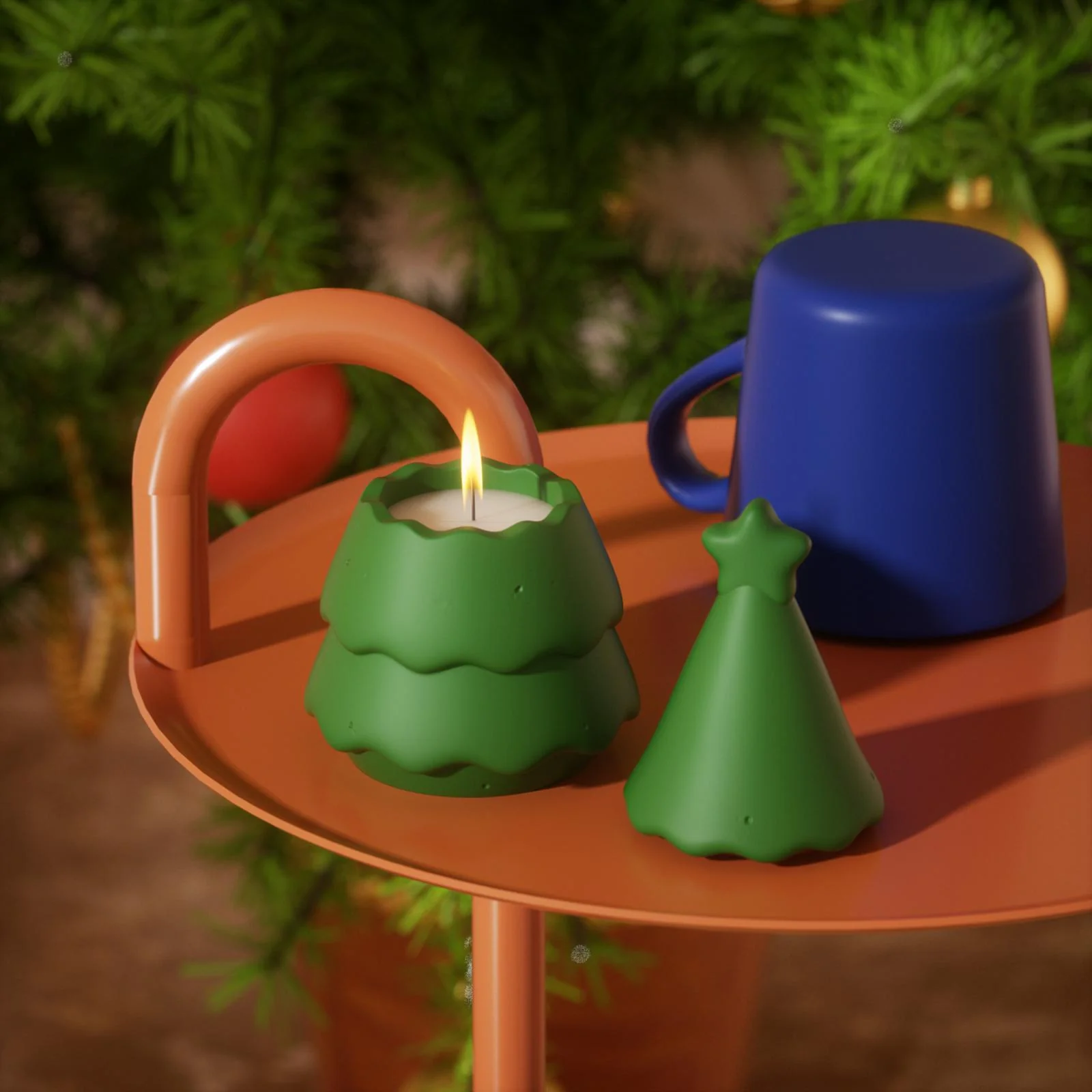 Starlit Christmas Tree Candle Jar Mold - Image 4