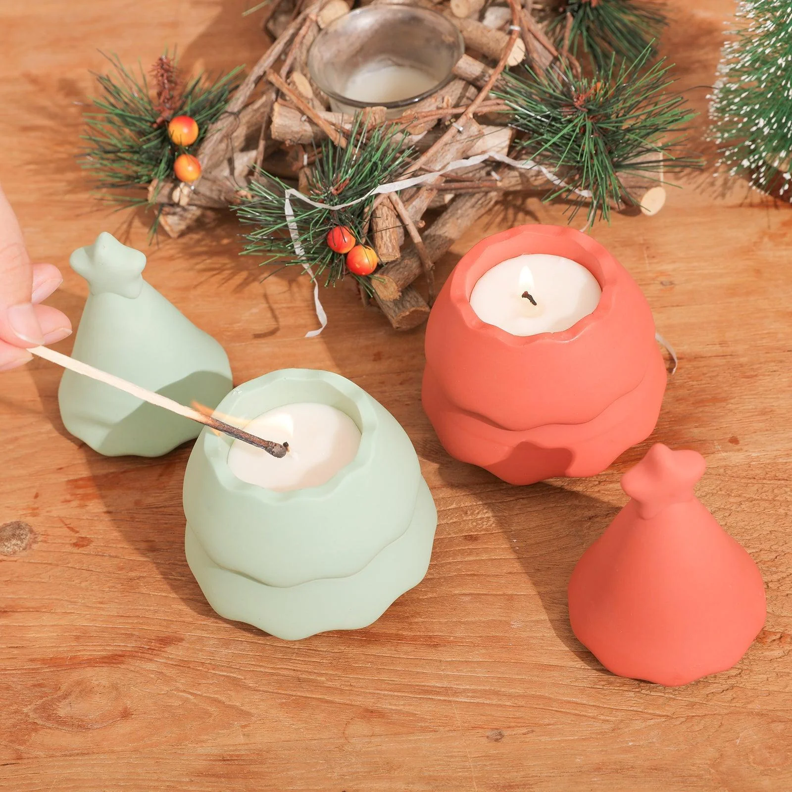 Starlit Christmas Tree Candle Jar Mold - Image 5