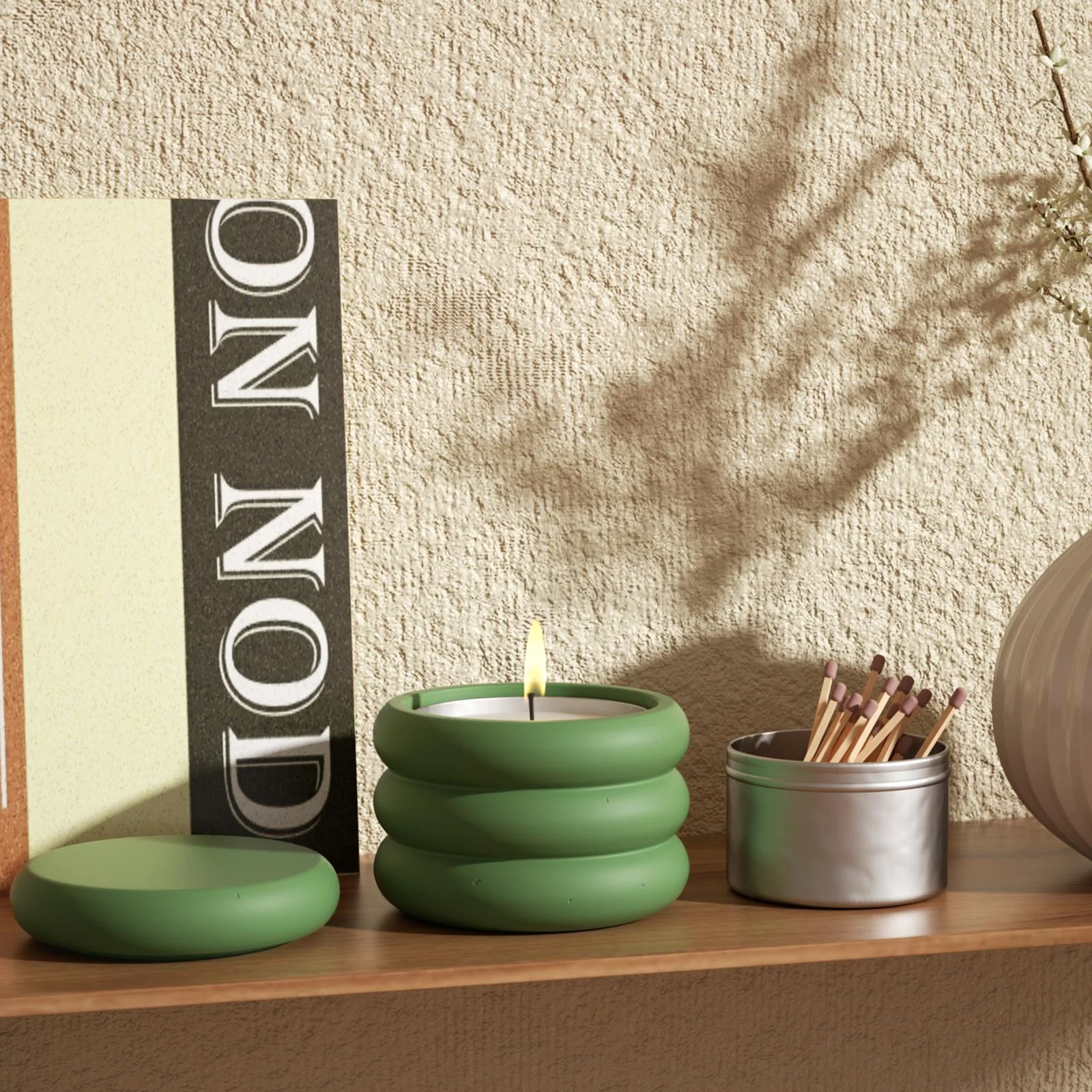 Macarron Candle Jar Silicone Mold with 6oz Refill Candle Tin - Image 7