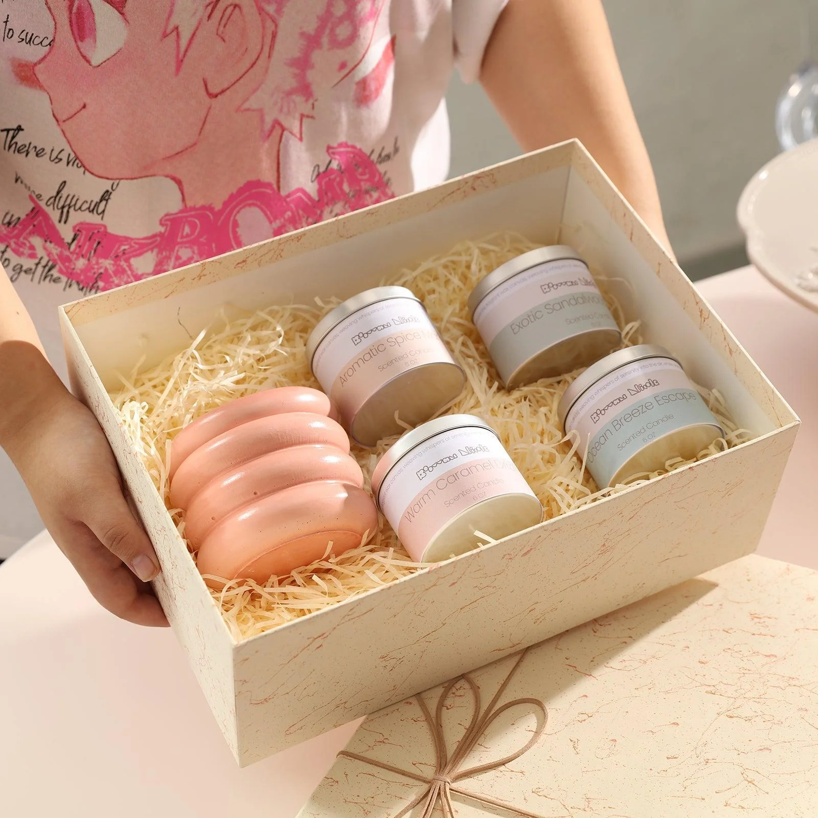 Macarron Candle Jar Silicone Mold with 6oz Refill Candle Tin - Image 8
