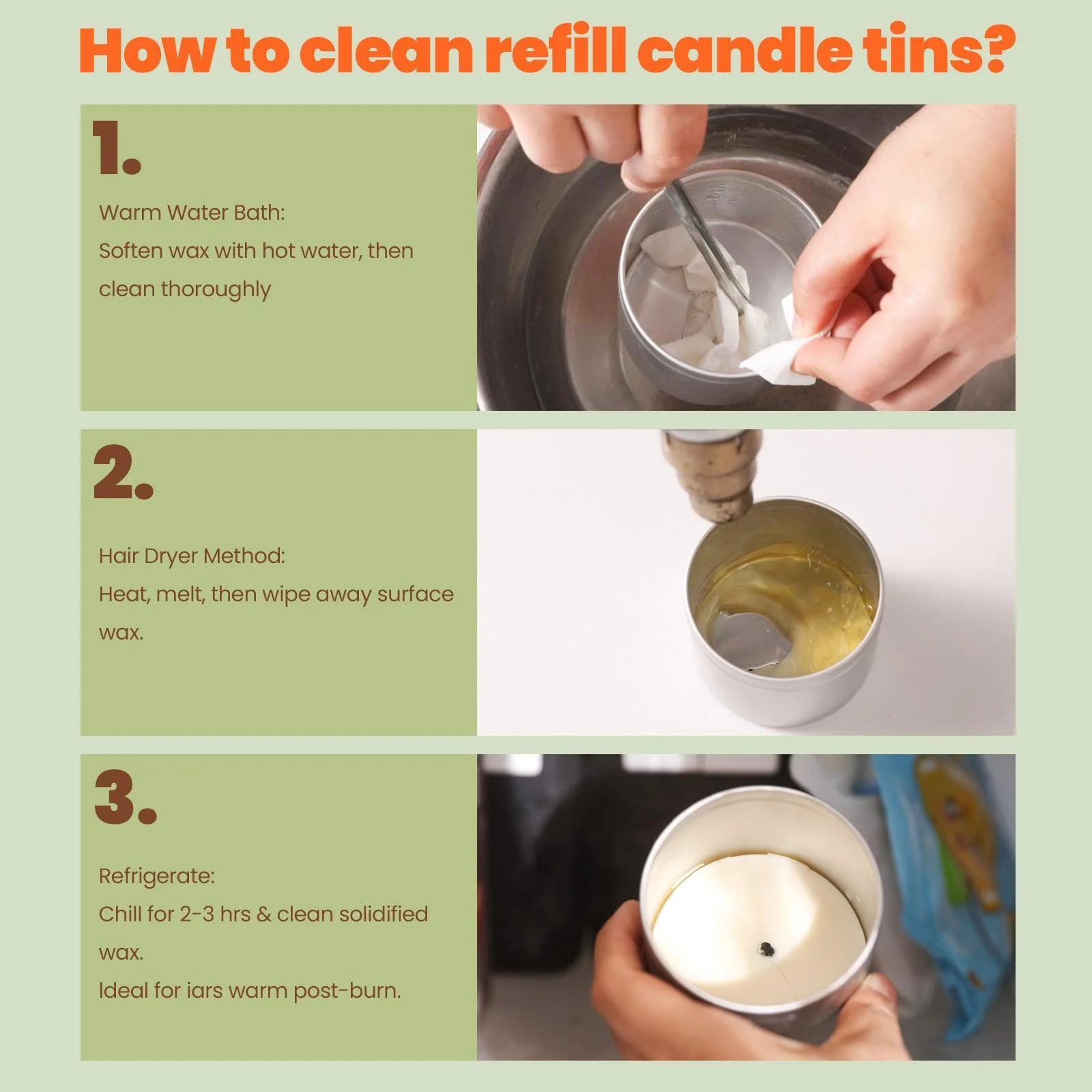Carousel Ridged Candle Jar with 6 OZ Refill Candle Tin - Image 9