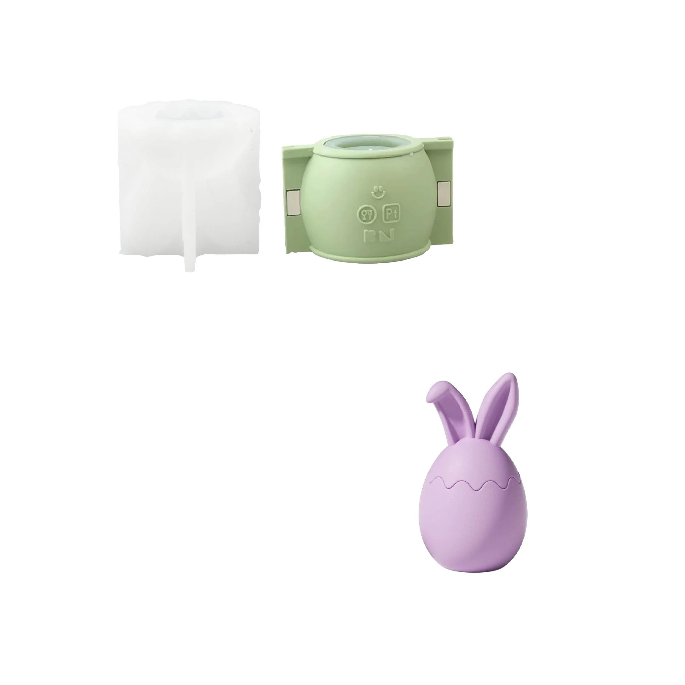 Bunny Egg Springtime Candle Jar Silicone Mold Collection - Image 12