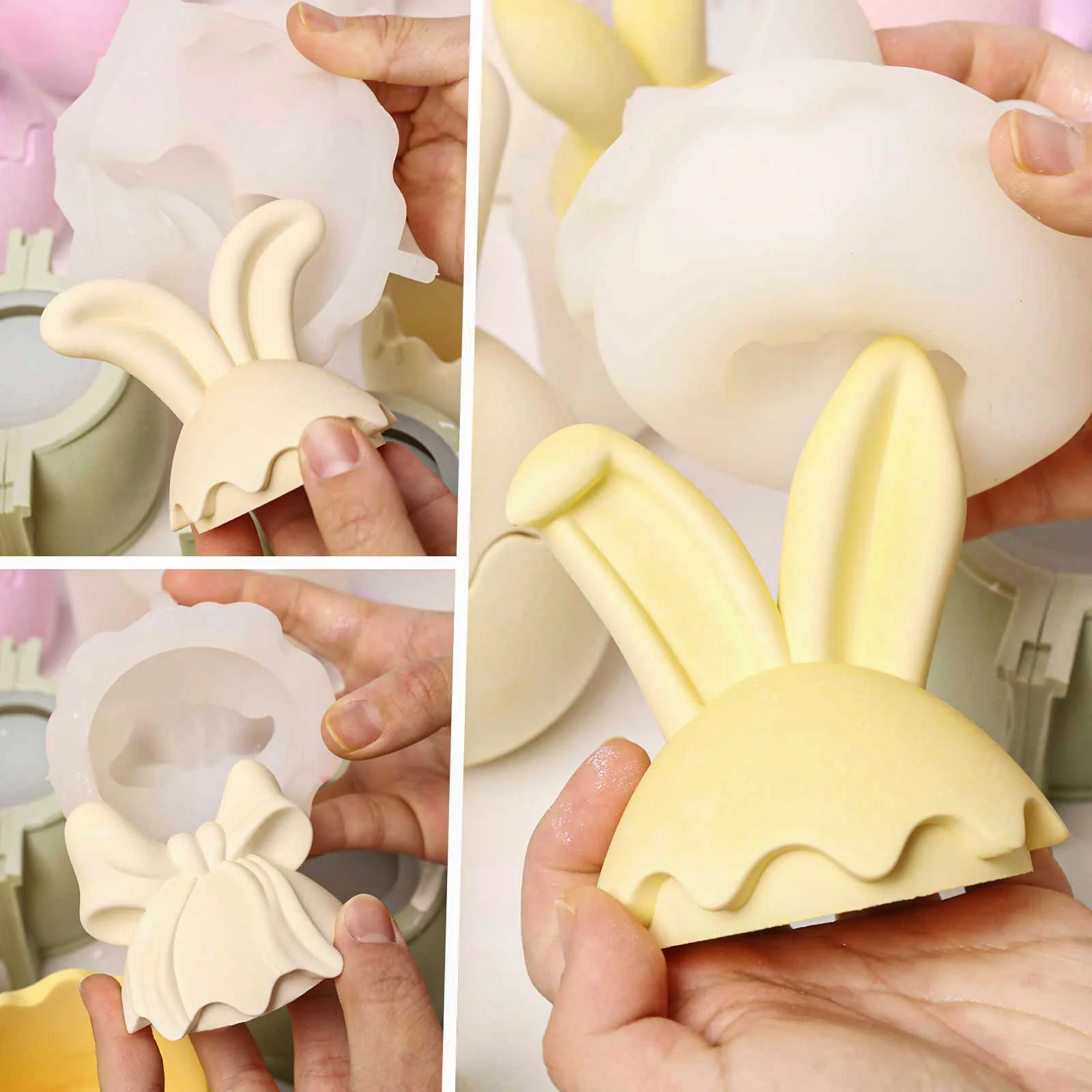 Bunny Egg Springtime Candle Jar Silicone Mold Collection - Image 6