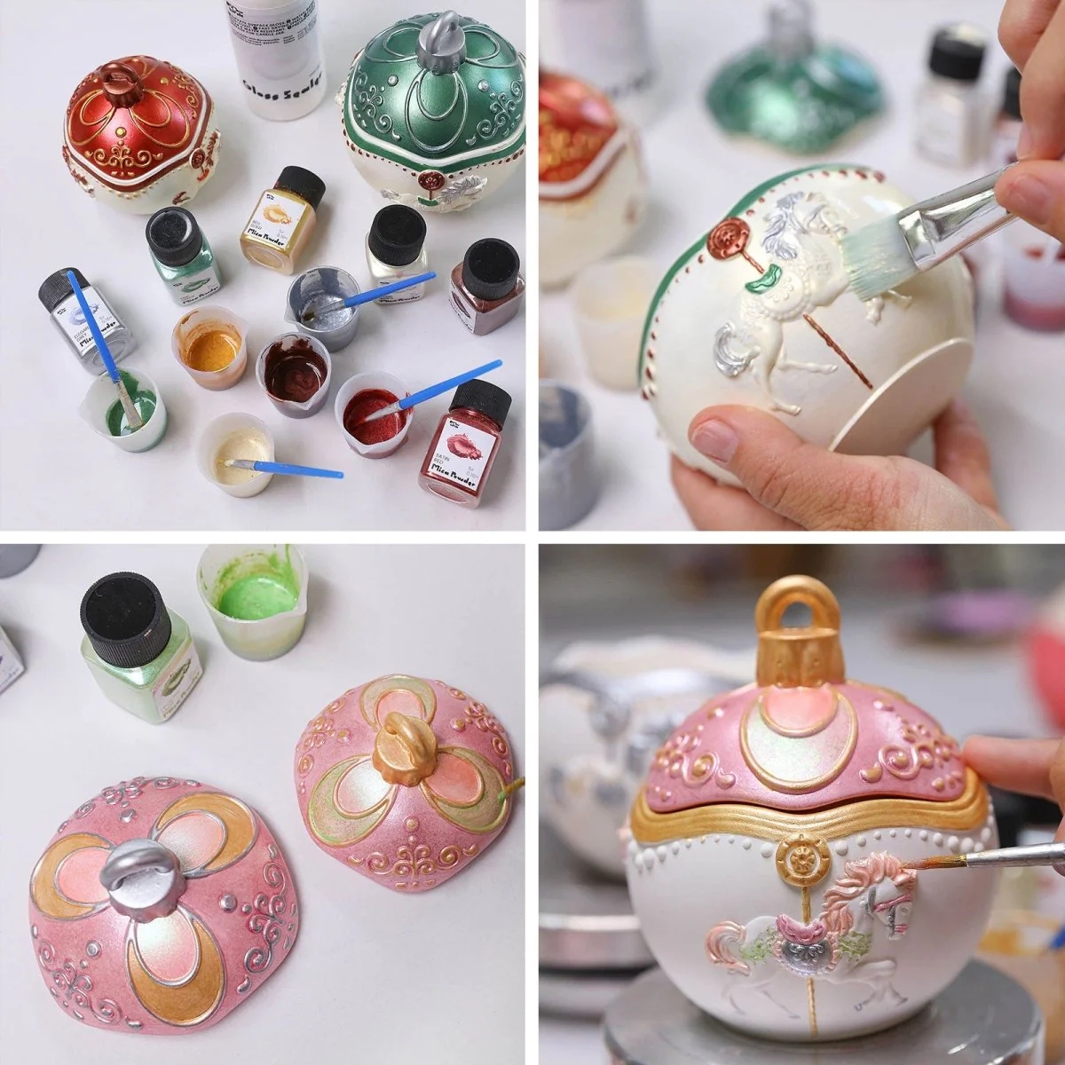 Carousel of Dreams Bauble Candle Jar & Candle Refill Silicone Mold Collection - Image 5