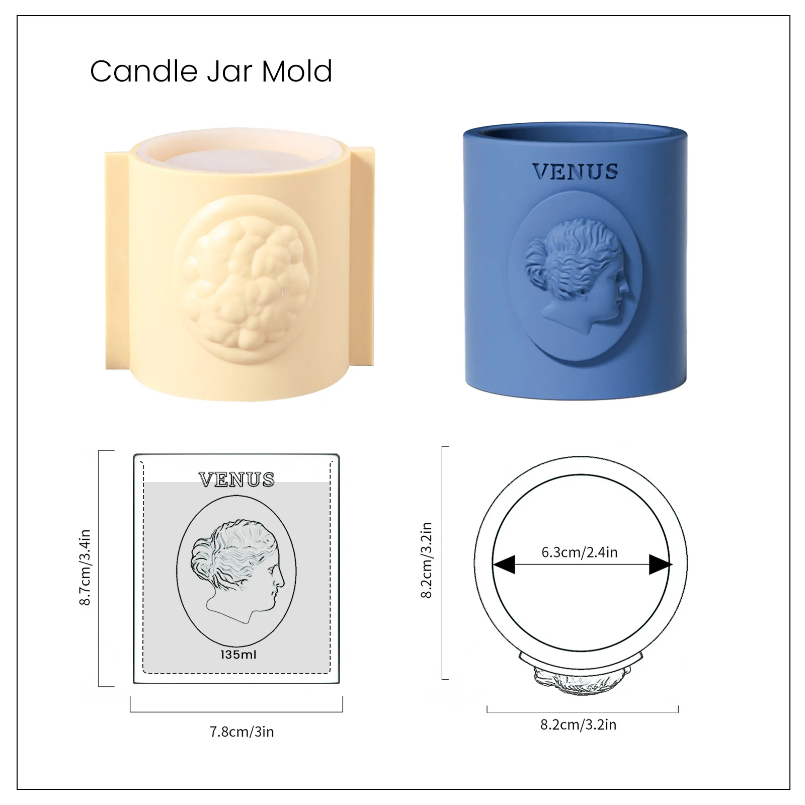 Candle Jar with Lid Silicone Mold - Image 13