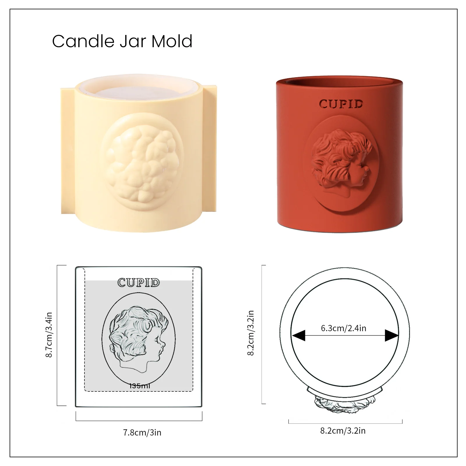 Candle Jar with Lid Silicone Mold - Image 9