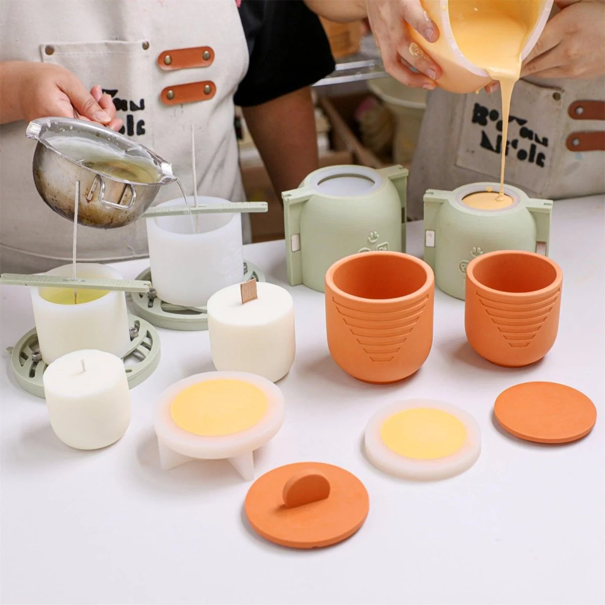 Sunset Ripple Candle Jar Candle Refill Silicone Mold Collection - Image 5