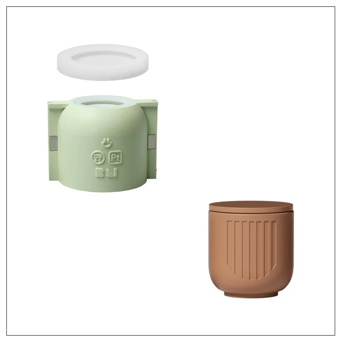 Serene Tidefall Candle Jar Candle Refill Silicone Mold Collection - Image 11