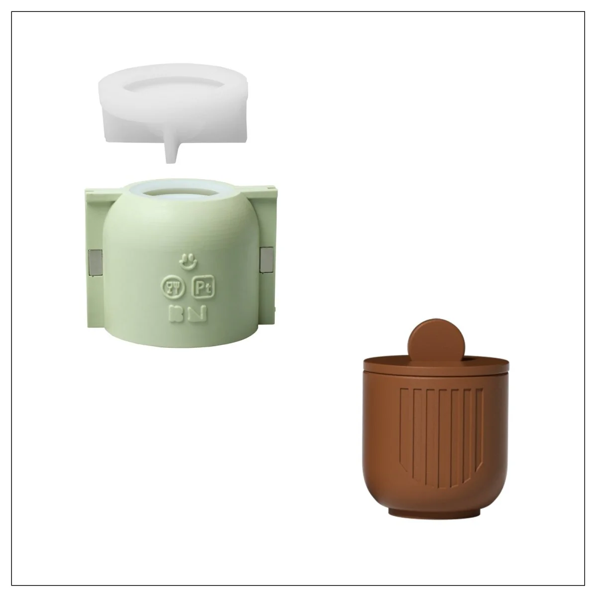 Serene Tidefall Candle Jar Candle Refill Silicone Mold Collection - Image 12